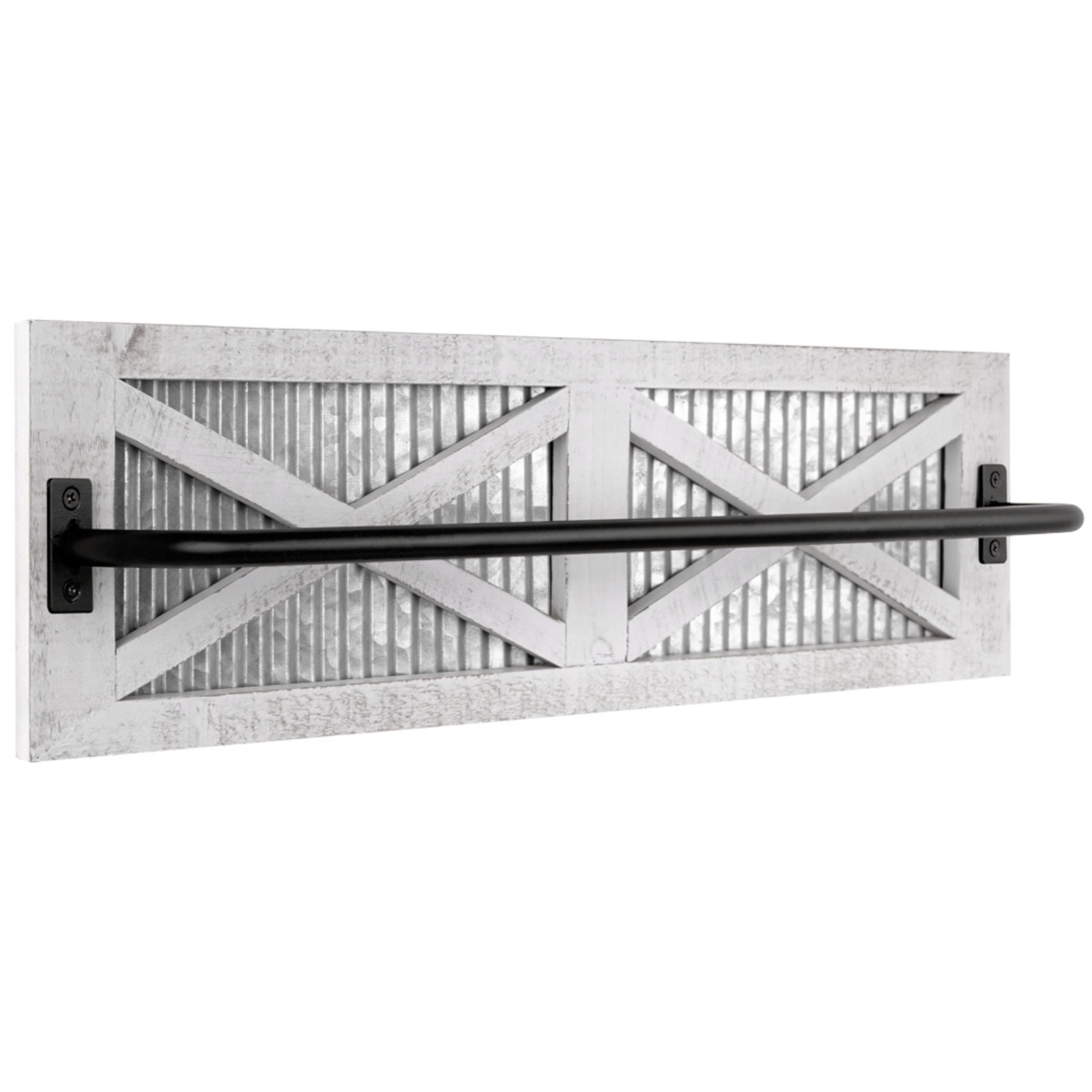 Autumn Alley Farmhouse Rustic Towel Rack Holder - Wood Towel Rack - Farmhouse Towel Holder For Rustic Bathroom And Farmhouse Kit