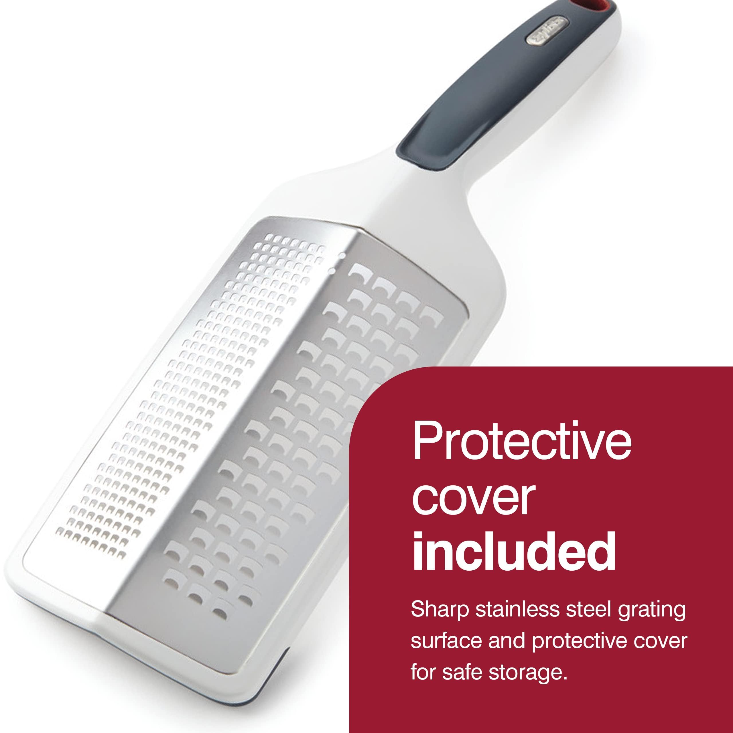 Zyliss Smooth Glide Dual Grater - Dual Two-Sided Cheese Grater For Medium And Coarse Grating - Kitchen Grater For Chocolate, Gin