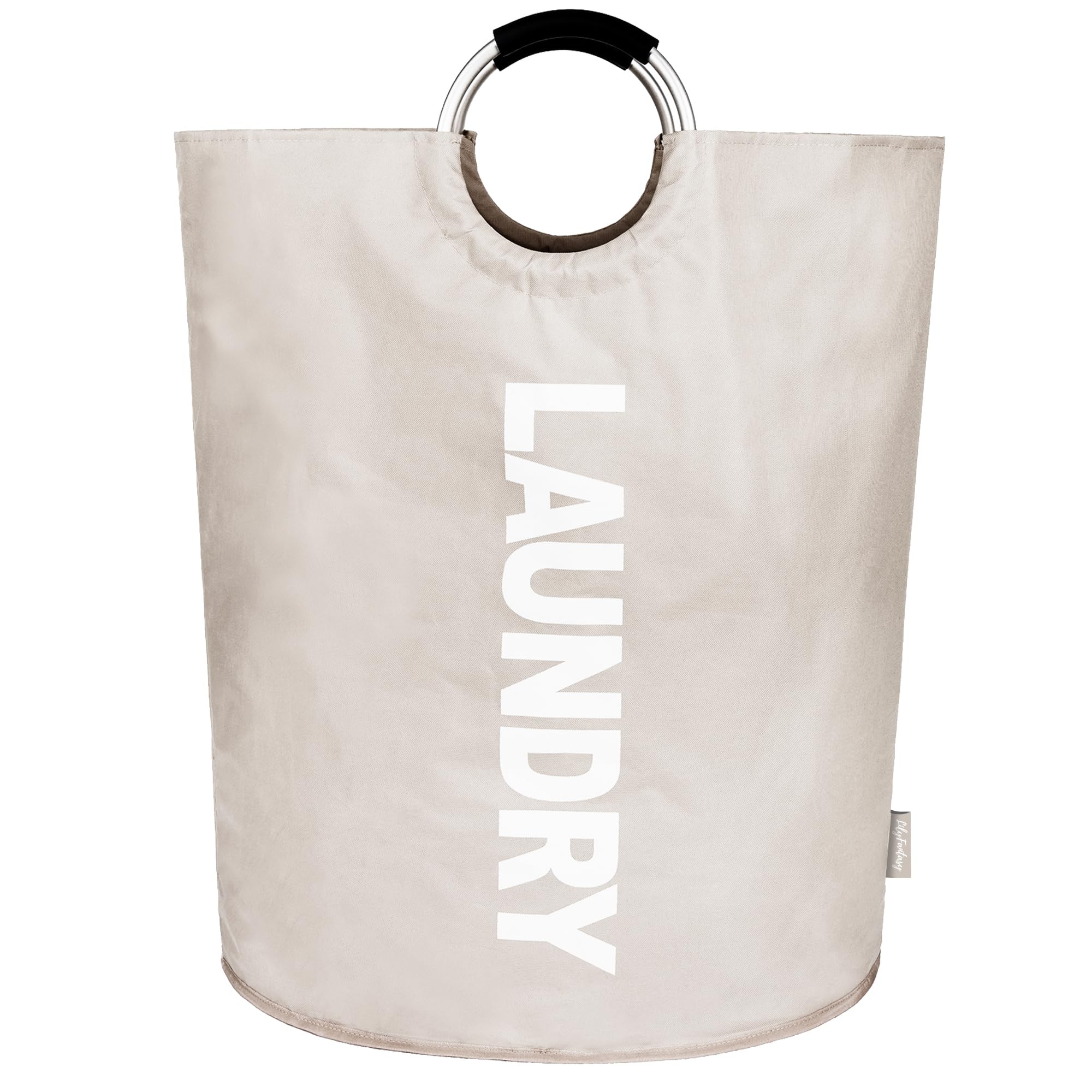Lilyfantasy 160L Extra Large Laundry Basket, Collapsible Laundry Hamper With Padded Handles, Waterproof Laundry Bag, Tall Clothe