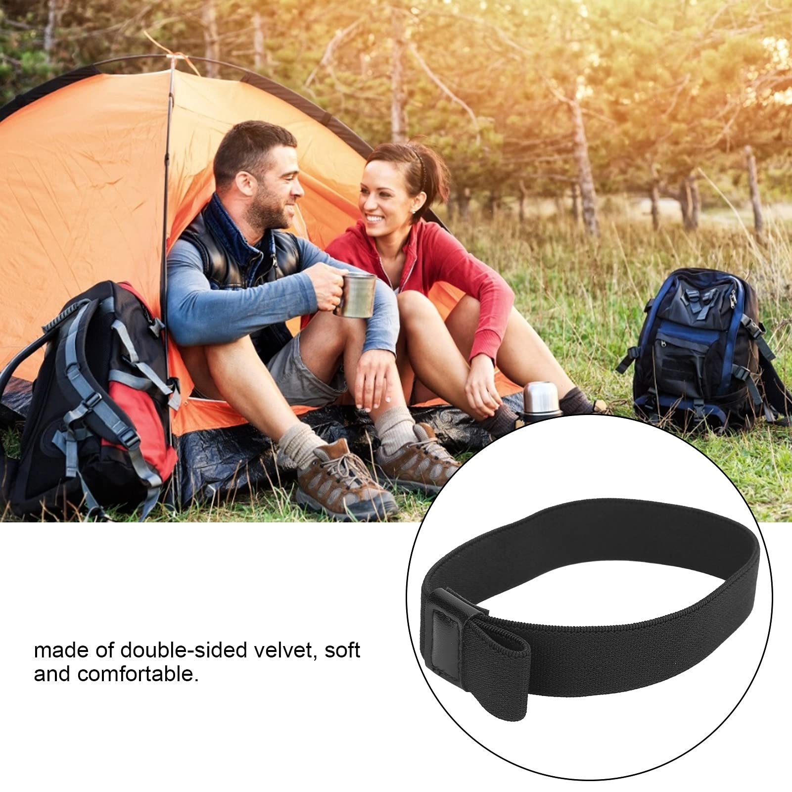 Longzhuo Bento Box Elastic Belt, Lunch Box Elastic Bands Double Layer Bento Box Fixing Straps, Nylon Adjustable Elastic Strap, B