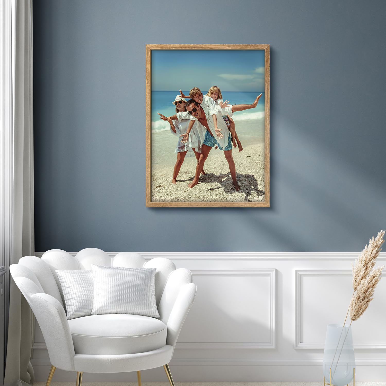 Wall26 Custom Framed Poster Wall Art For Living Room, Bedroom Canvas Prints For Home Decoration Ready To Hang - 12''X16'' Natura