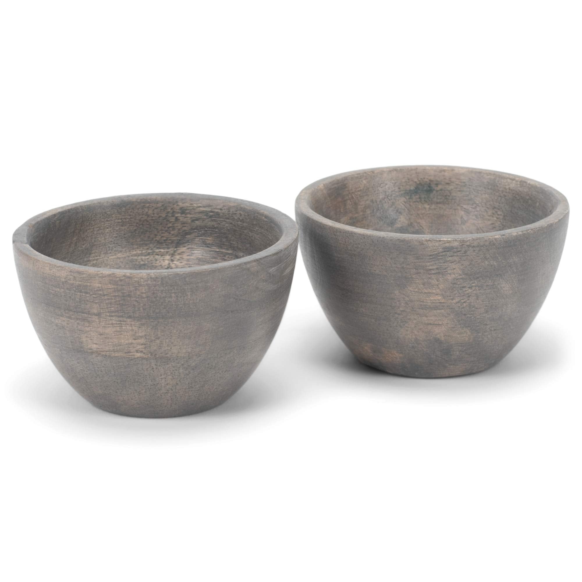Creative Brands Spice Mango Wood Set, 2.78 X 1.75-Inches, Salt Cellars Set Of 2,Mr770