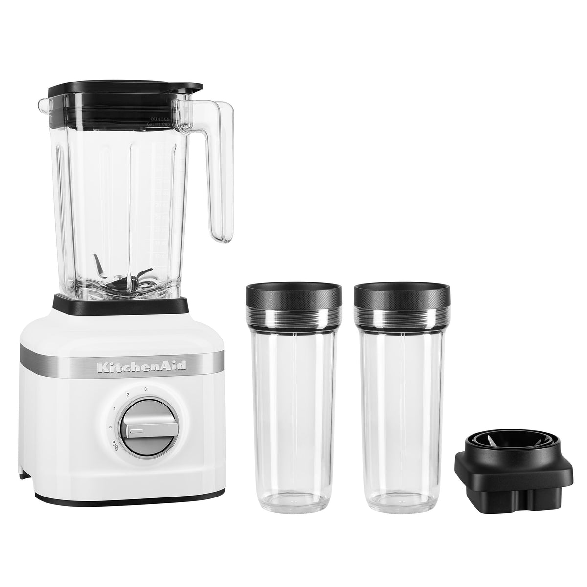 Kitchenaid K150 3 Speed Ice Crushing Blender With 2 Personal Blender Jars - Ksb1332Y - White, 48 Oz