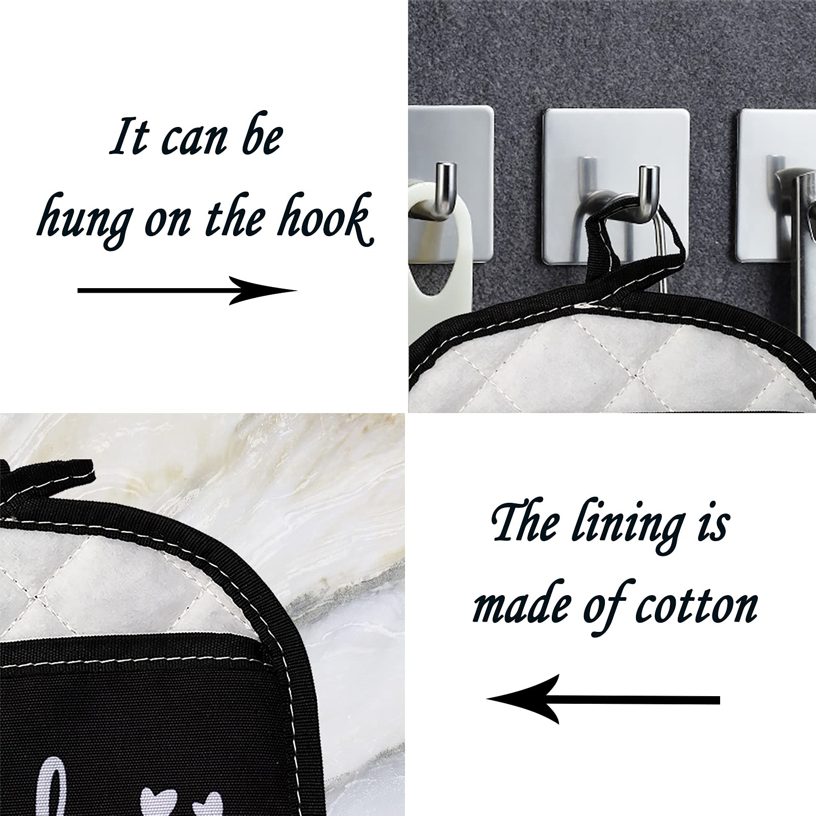 Levlo Funny Housewives Gift Not A White Refrigerator Pot Holder Housewives Party Gifts(Not A White Refrigerator)