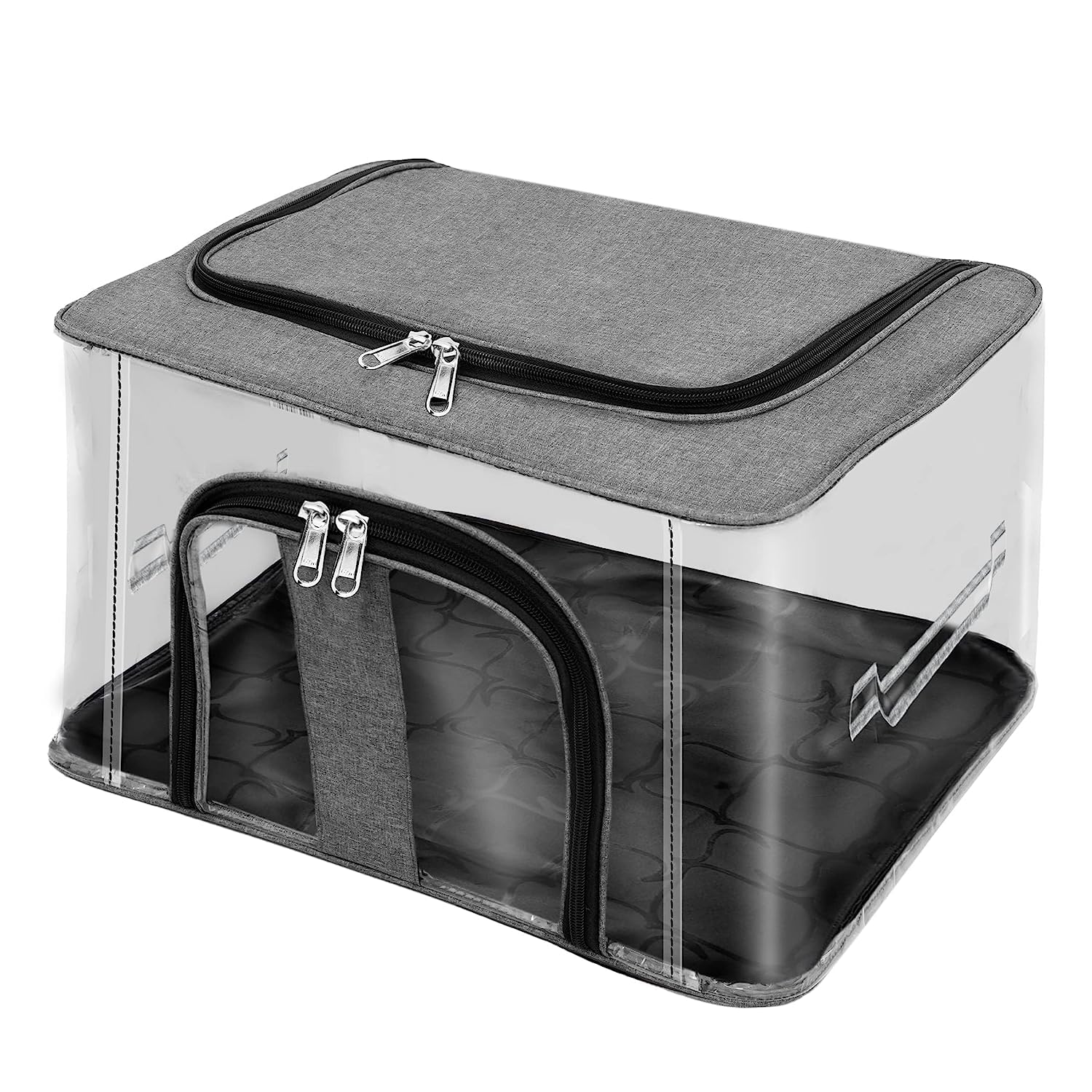 Rylan 1 Pack Nylon 33 L Pvc Transparent Moisture Proof Storage Box For Clothes Under Bed Closet Wardrobe Organizer Bag For Cloth