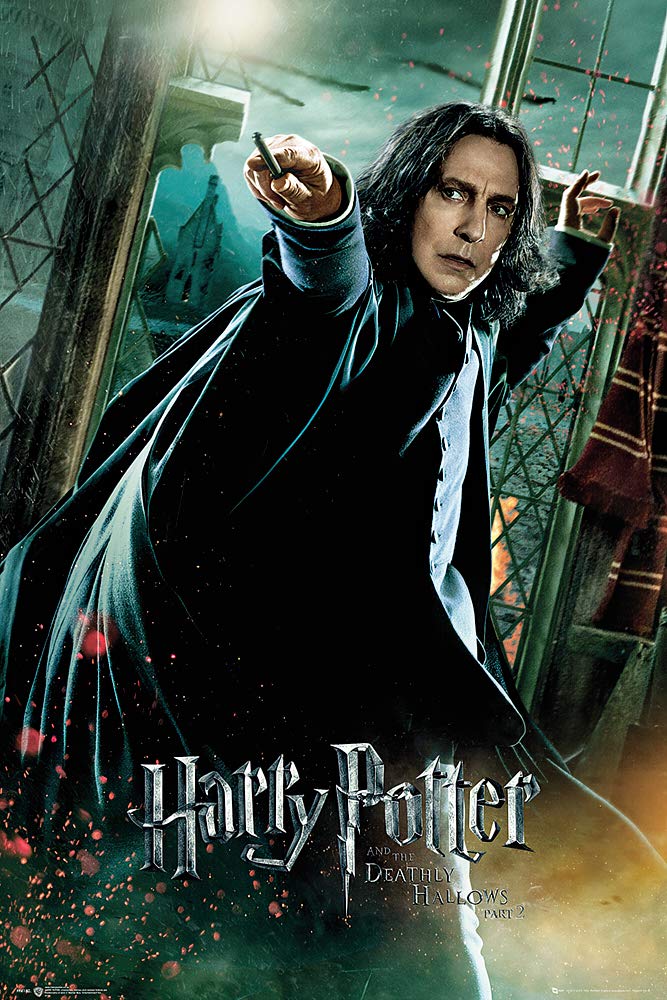 Harry Potter And The Deathly Hallows - Movie Poster/Print (Professor Severus Snape/Alan Rickman - Wand) (Size: 24 Inches X 36 In