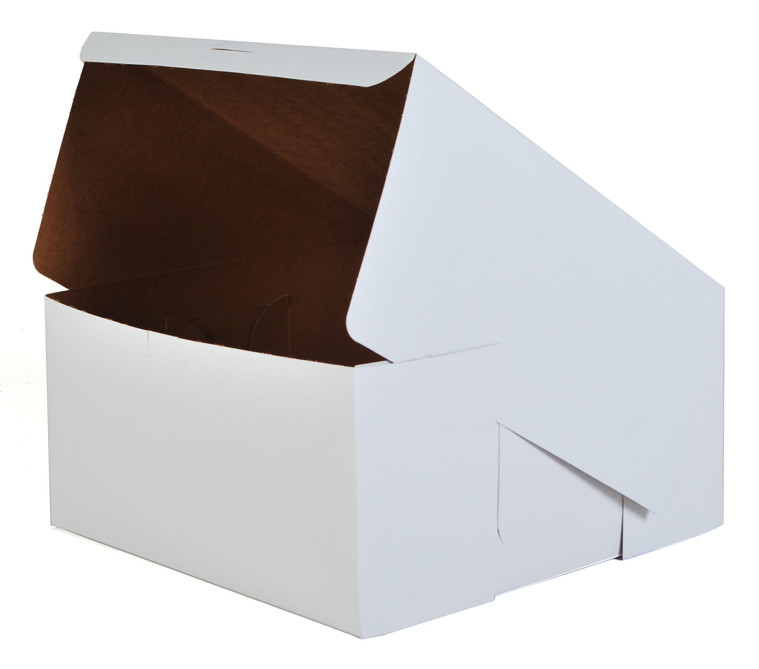 Southern Champion Tray 0989 Premium Clay-Coated Kraft Paperboard White Non-Window Lock Corner Bakery Box, 12 Length X 12 Wid