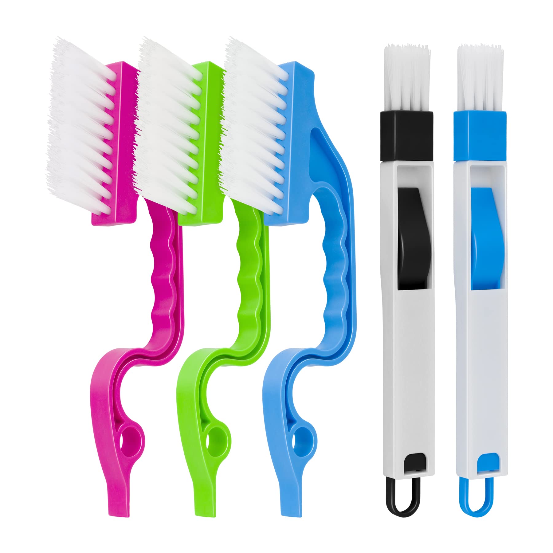 Aivwis Hand-Held Groove Gap Cleaning Tools, Window Track Cleaning Brush, Crevice Cleaning Brushes For Deep Cleaning Door Window