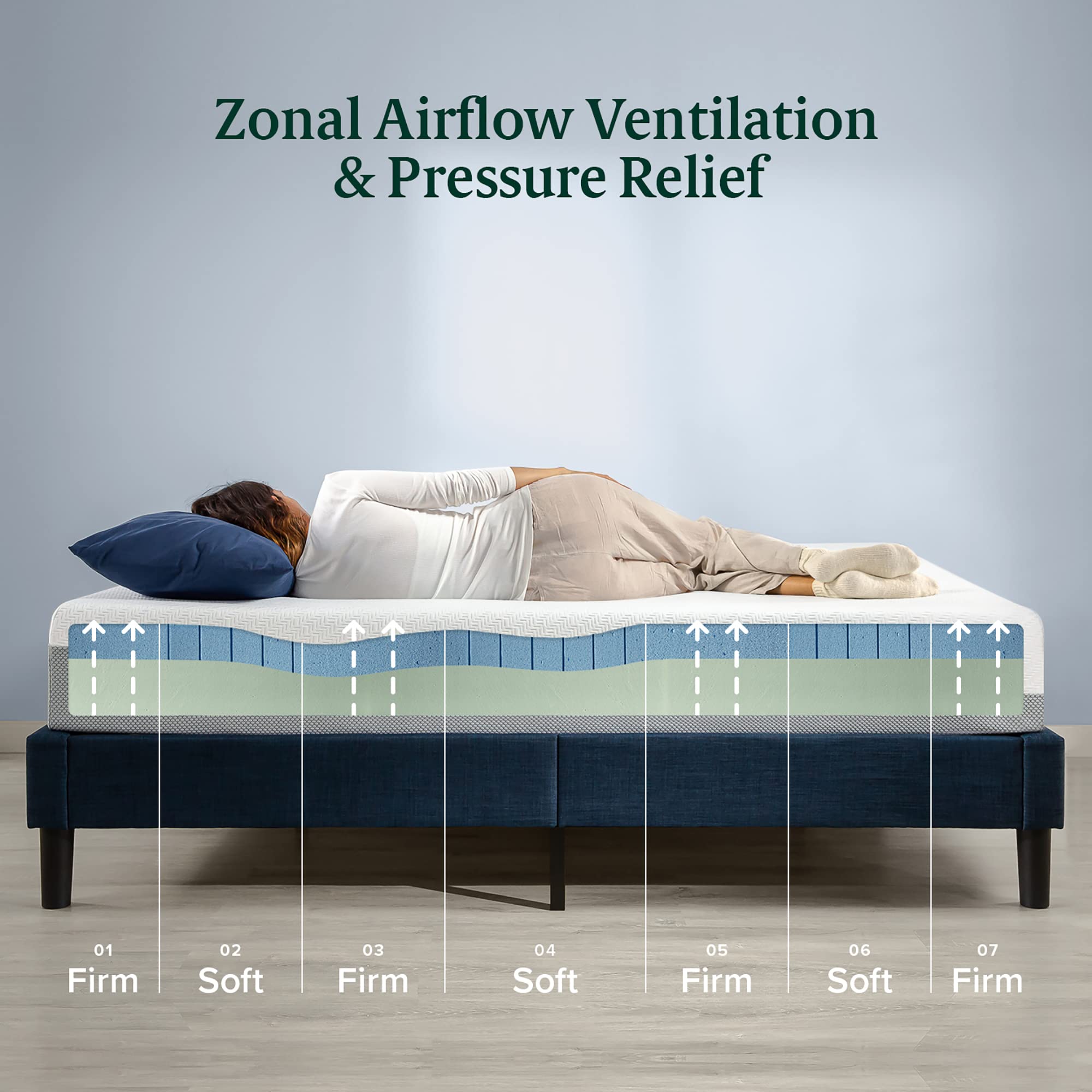 ZINUS 8 Inch Ultra Cooling Gel Memory Foam Mattress / Cool-to-Touch Soft Knit Cover / Pressure Relieving / CertiPUR-US Certified / Bed-in-a-Box / All-New / Made in USA  Queen