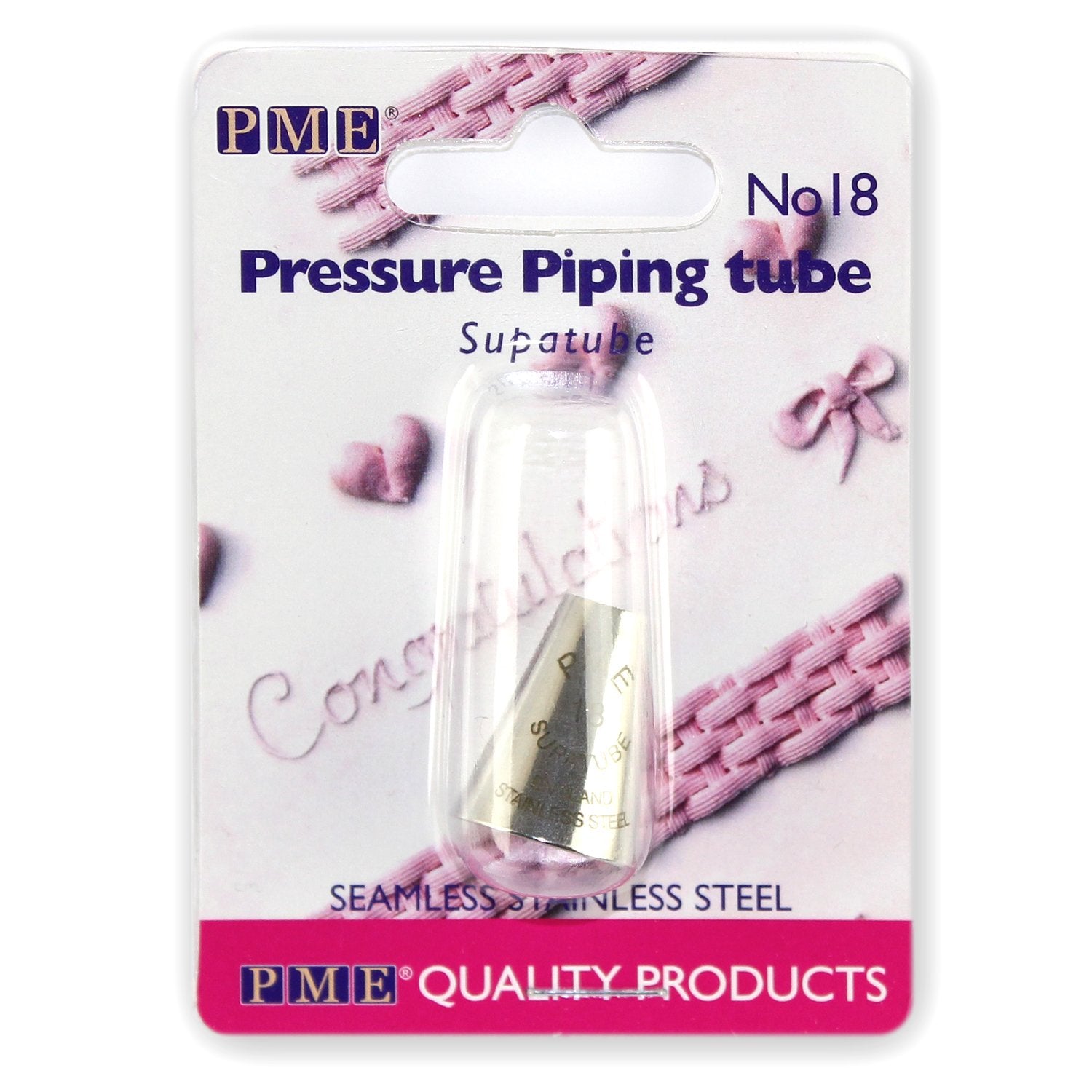 Pme Decorating Tip # 18 Seamless Stainless Steel Pressure Piping Supatube, No. 18