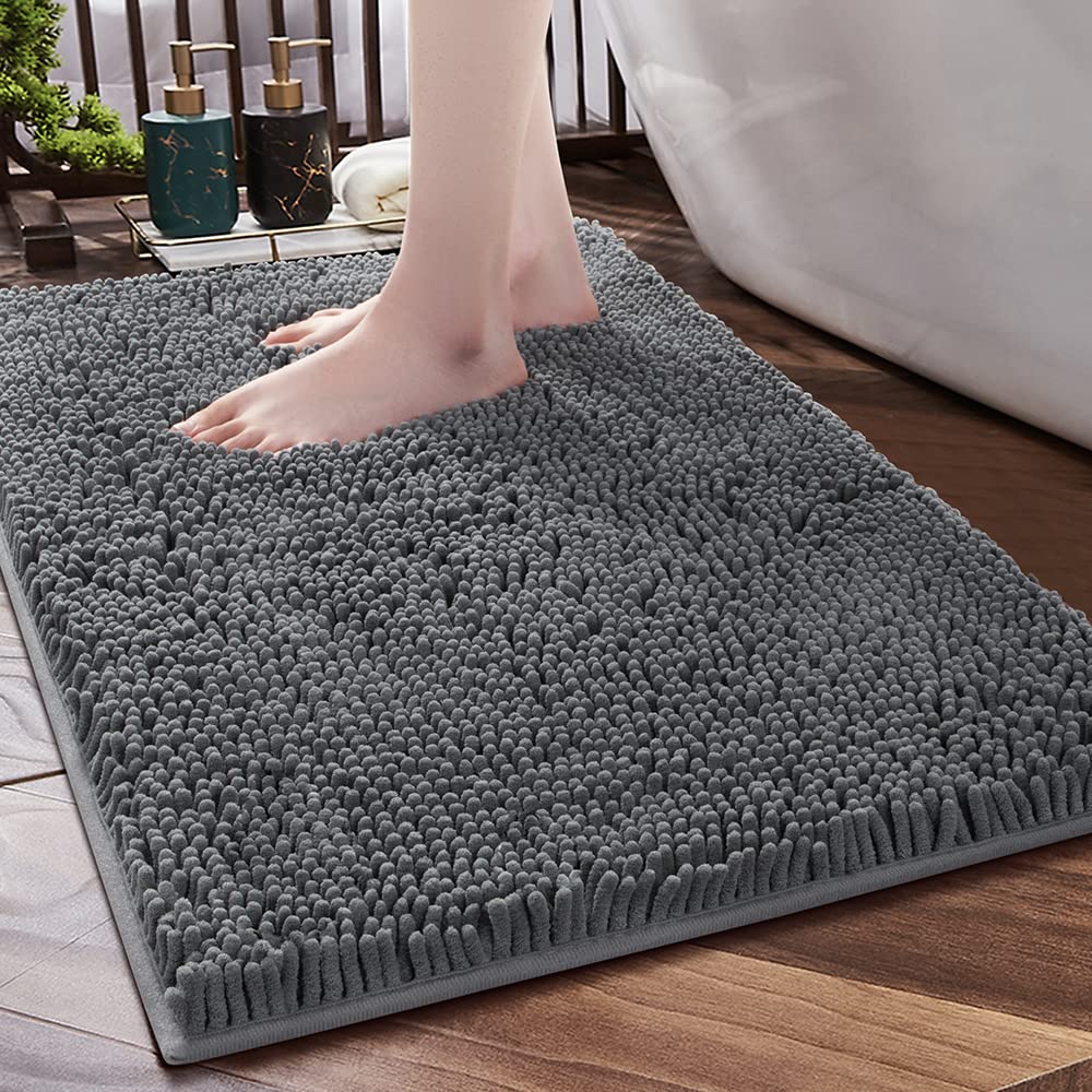 Sonoro Kate Bathroom Rug 32''  20'', Non-Slip Bath Mat,Soft Cozy Shaggy Thick Chenille Bath Rugs For Bathroom,Plush Rugs For Bat