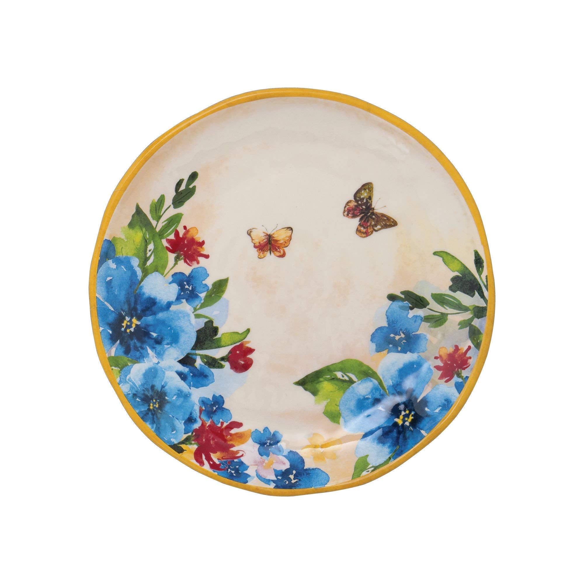 Upware 4-Piece 6 Inch Melamine Dessert Plates Appetizer Dinner Plates Small Serving Plates Party Plates Round Plate For Dessert