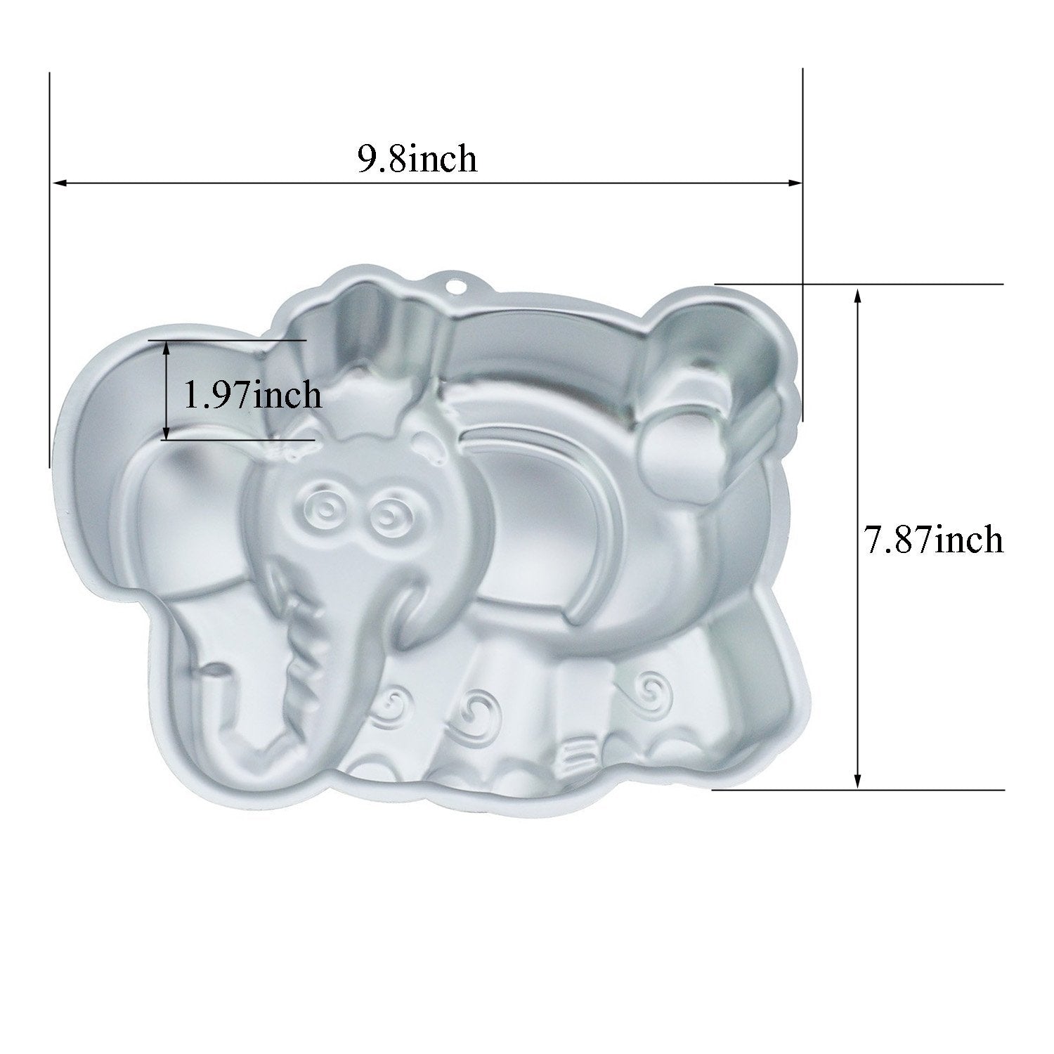 Gxhuang 10-Inch Aluminum Alloy Baking Cake Mold Elephant Cakes Pan (Elephant),For Anniversary Birthday Christmas New Year Party