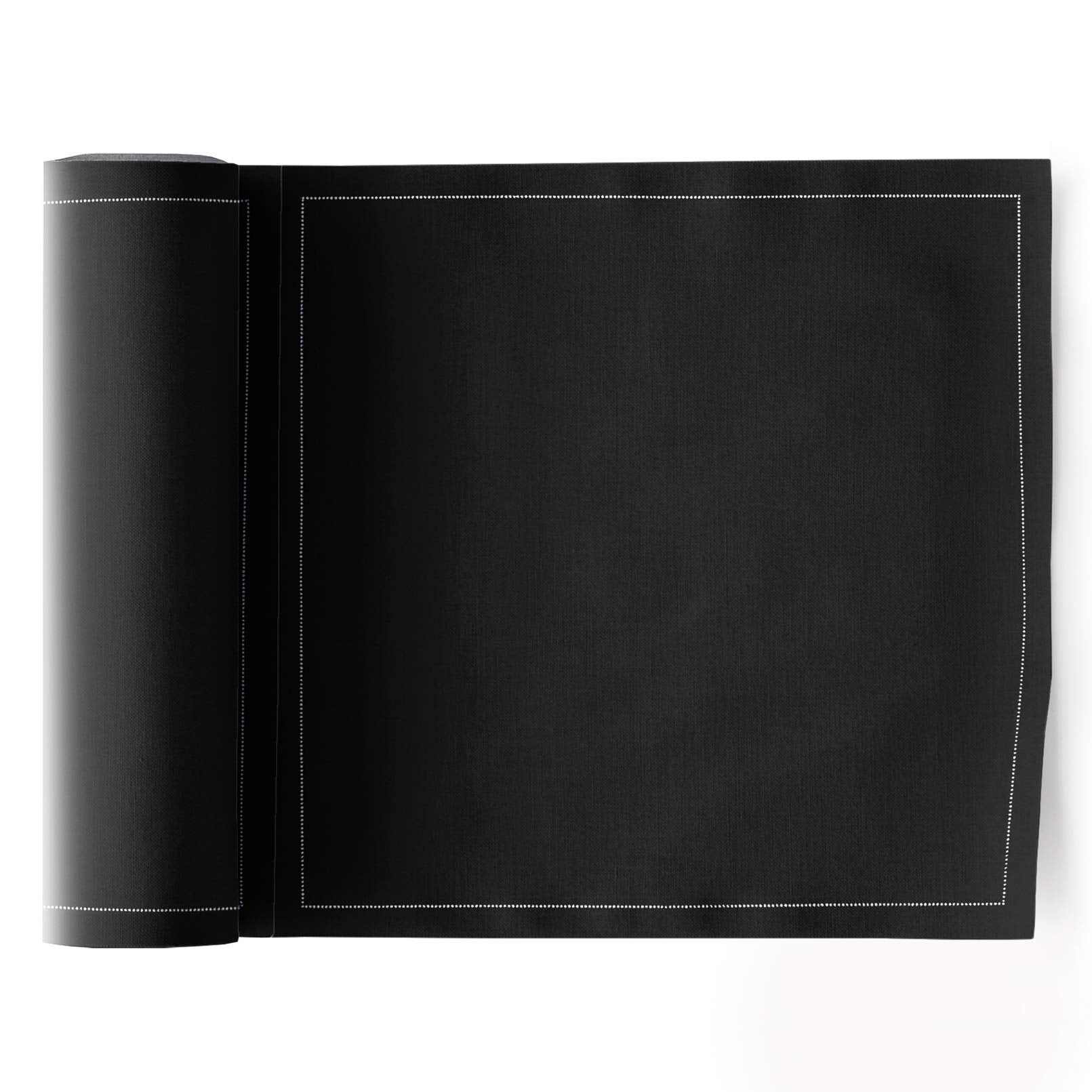 Cotton Luncheon Napkin - 25 Napkins Per Roll - Black