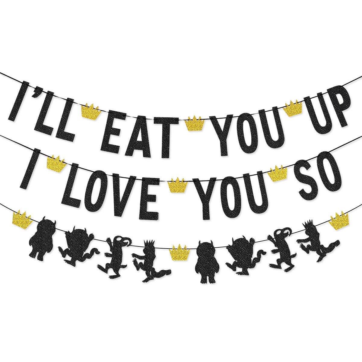 I'Ll Eat You Up I Love You So Banner Garland For Where The Wild Things Are Birthday Party Wild One Birthday Photo Prop Decoratio