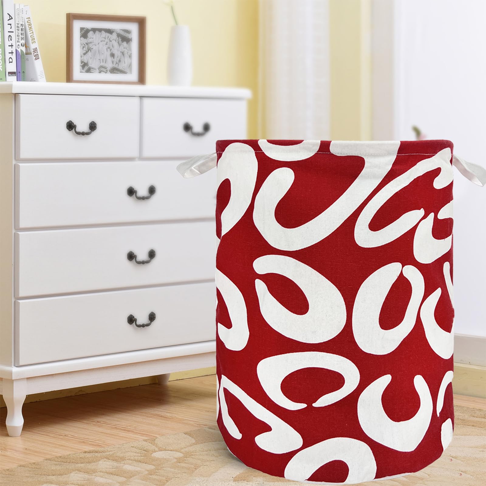 Aouker Merdes 19.7 Waterproof Foldable Laundry Hamper, Dirty Clothes Laundry Basket, Linen Bin Storage Organizer For Toy Collect