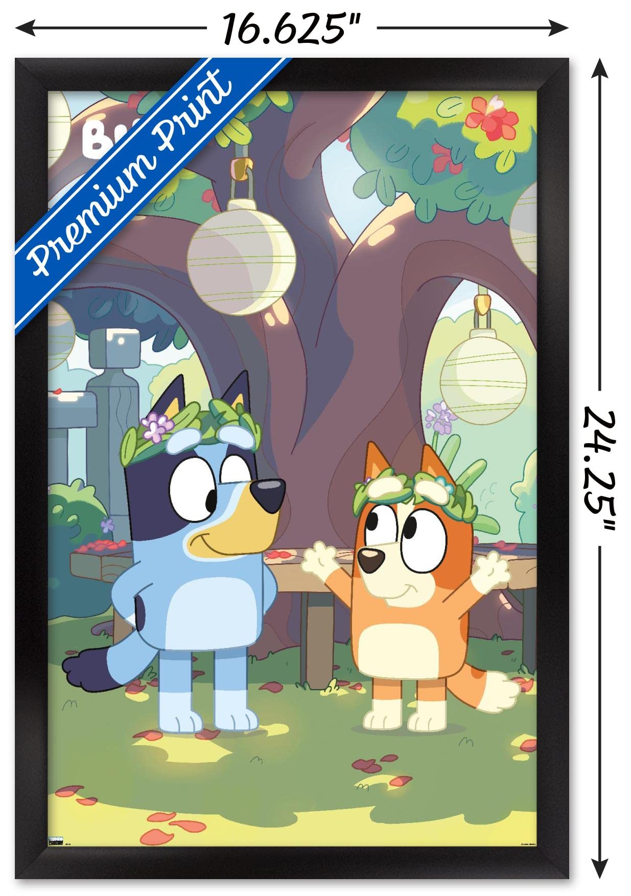 Trends International Bluey - Duo Wall Poster, 14.72'' X 22.37'', Black Framed Version