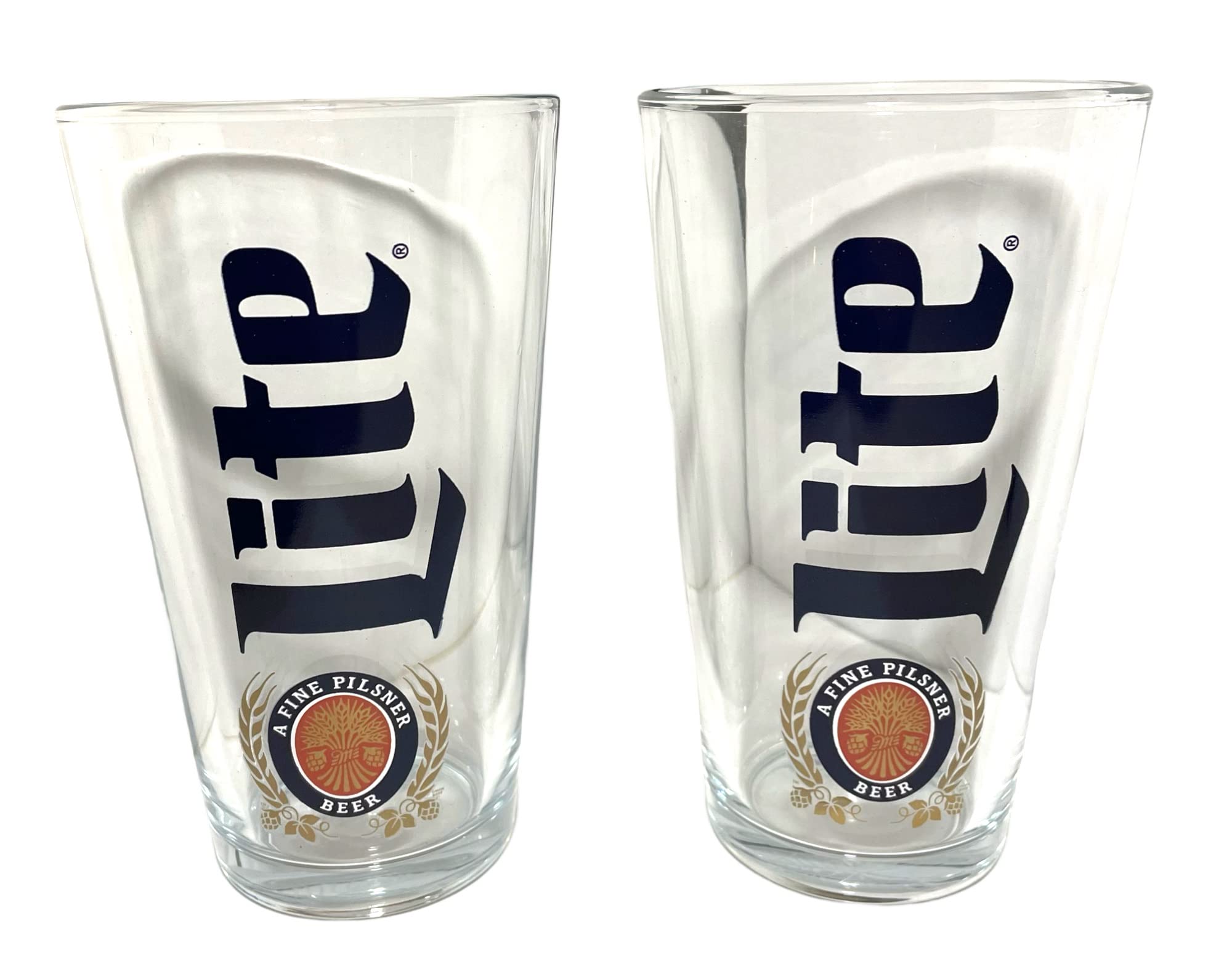 Miller Lite Signature Pint Glass - Set Of 2