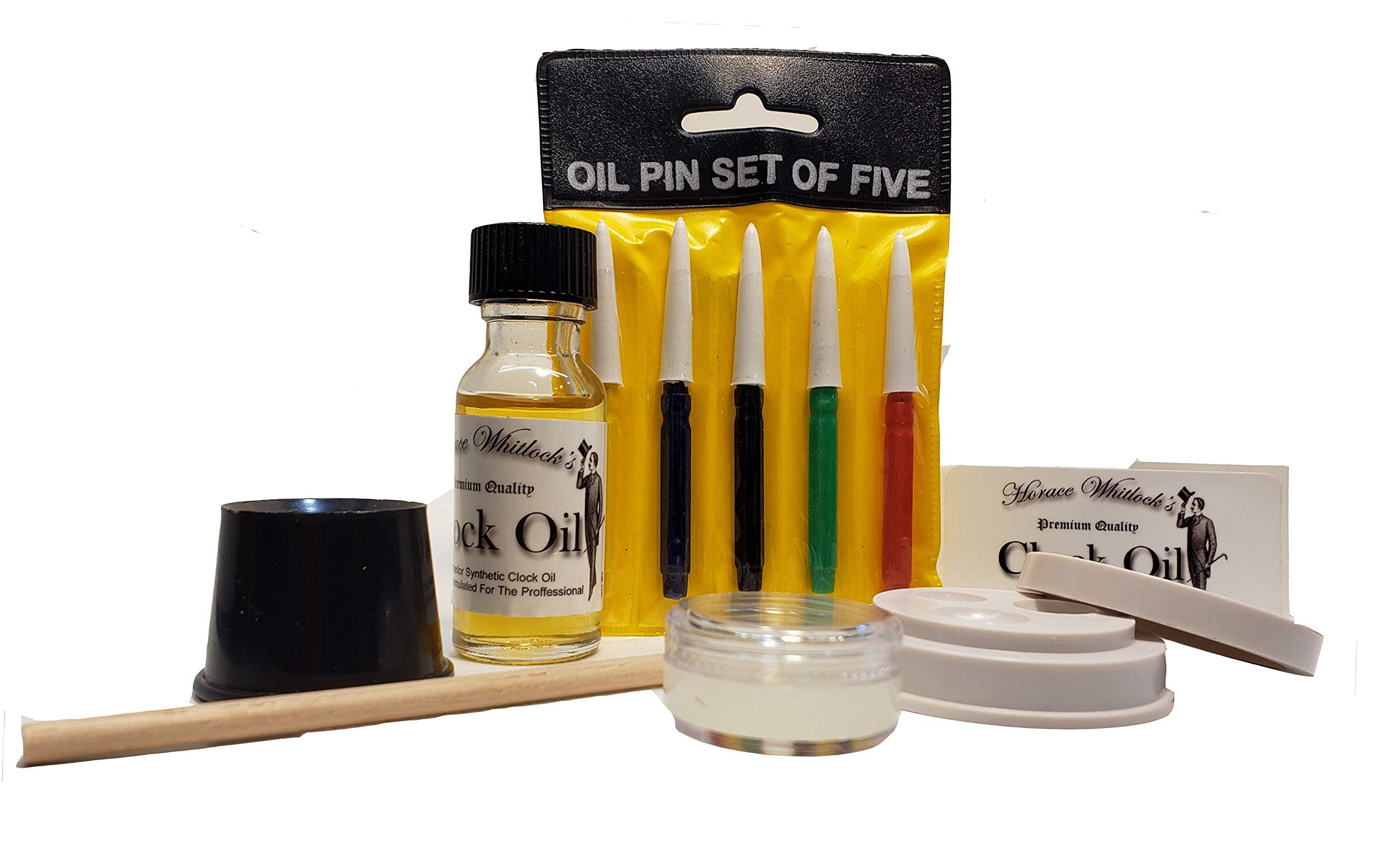 Horace Whitlocks Clock Oil Kit: This kit Comes Complete to Clean and Oil Any Mechanical Clock; Including a downloadable, Easy t