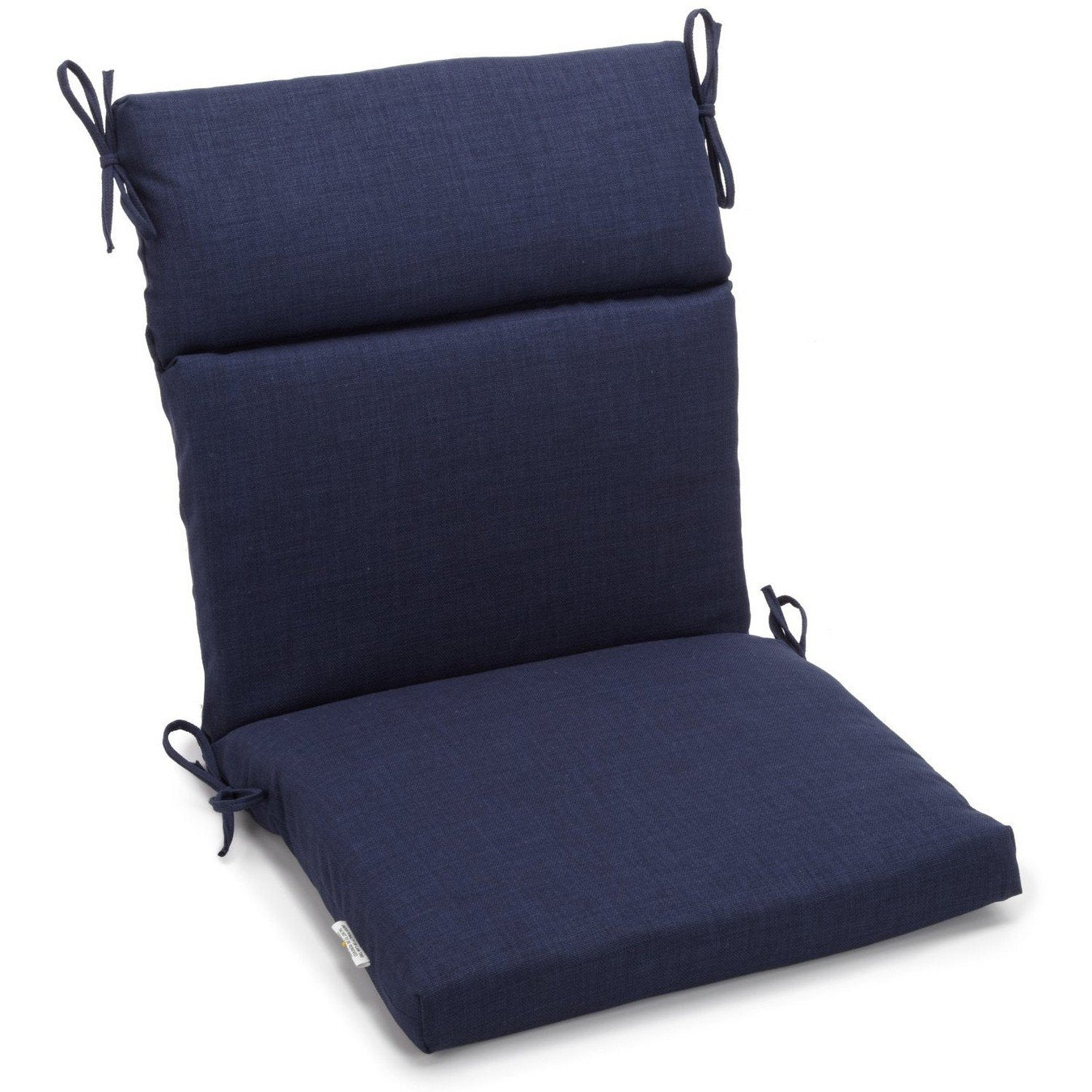 Blazing Needles Indoor/Outdoor Seat/Back Chair Cushion, 20 x 42, Azul