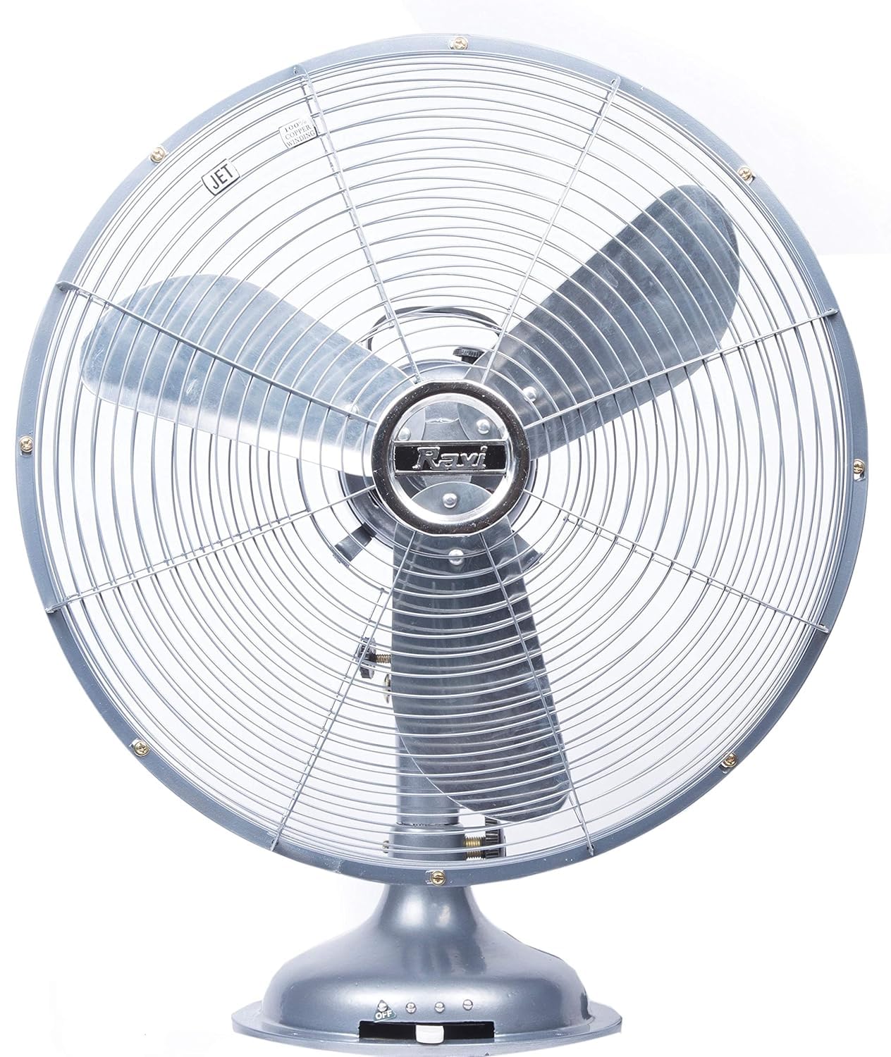 Ravi HiSpeed Round Base Table Fan For Personal Use | Superior Air Delivery With 2350 Rpm | Wide 400Mm Sweep | Powerful & Compac