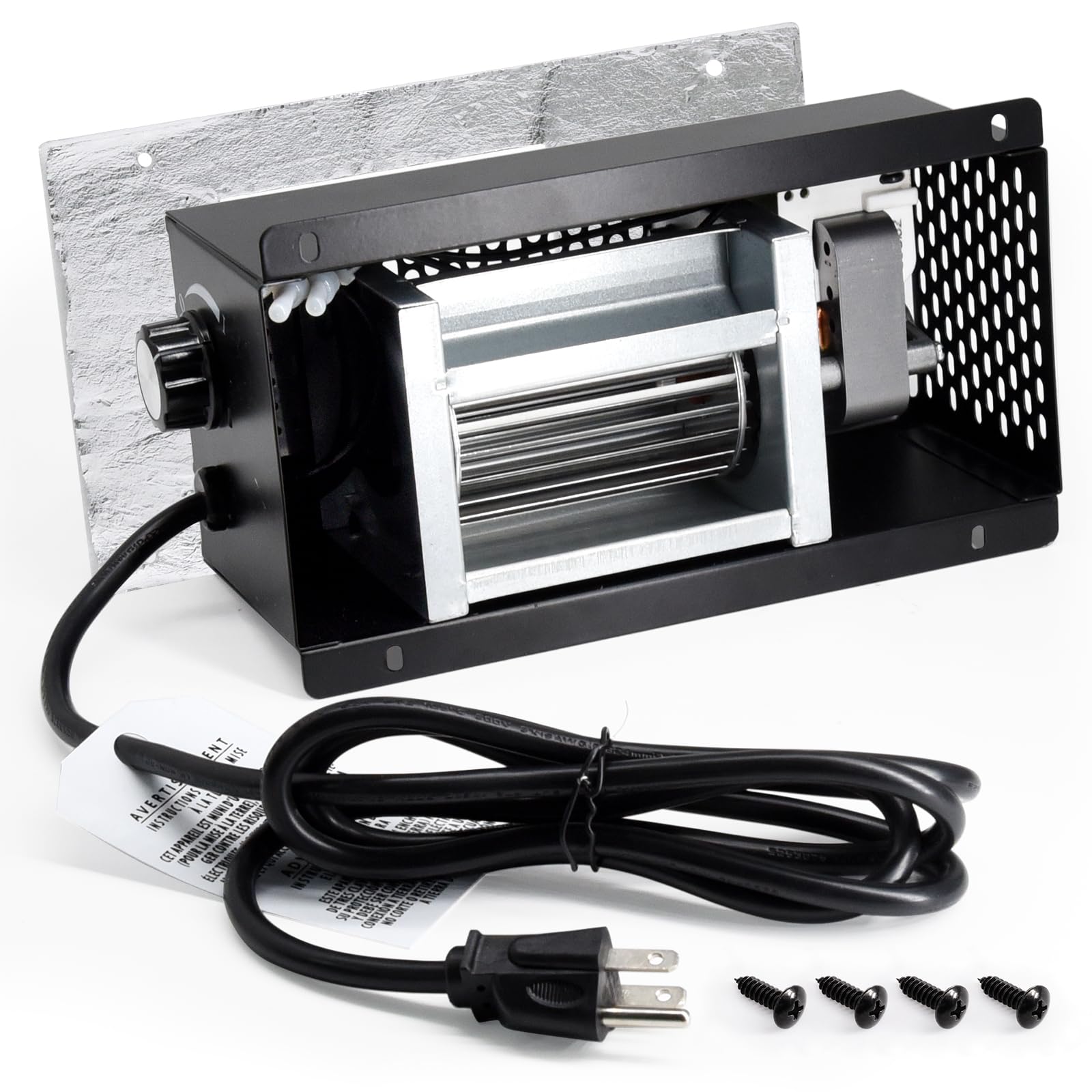 Criditpid PBAR-2427 Fireplace Blower Fan Kit for Pleasant Hearth Vent Free Stove or Wood Burning Stoves, Wood Stove Blower for G