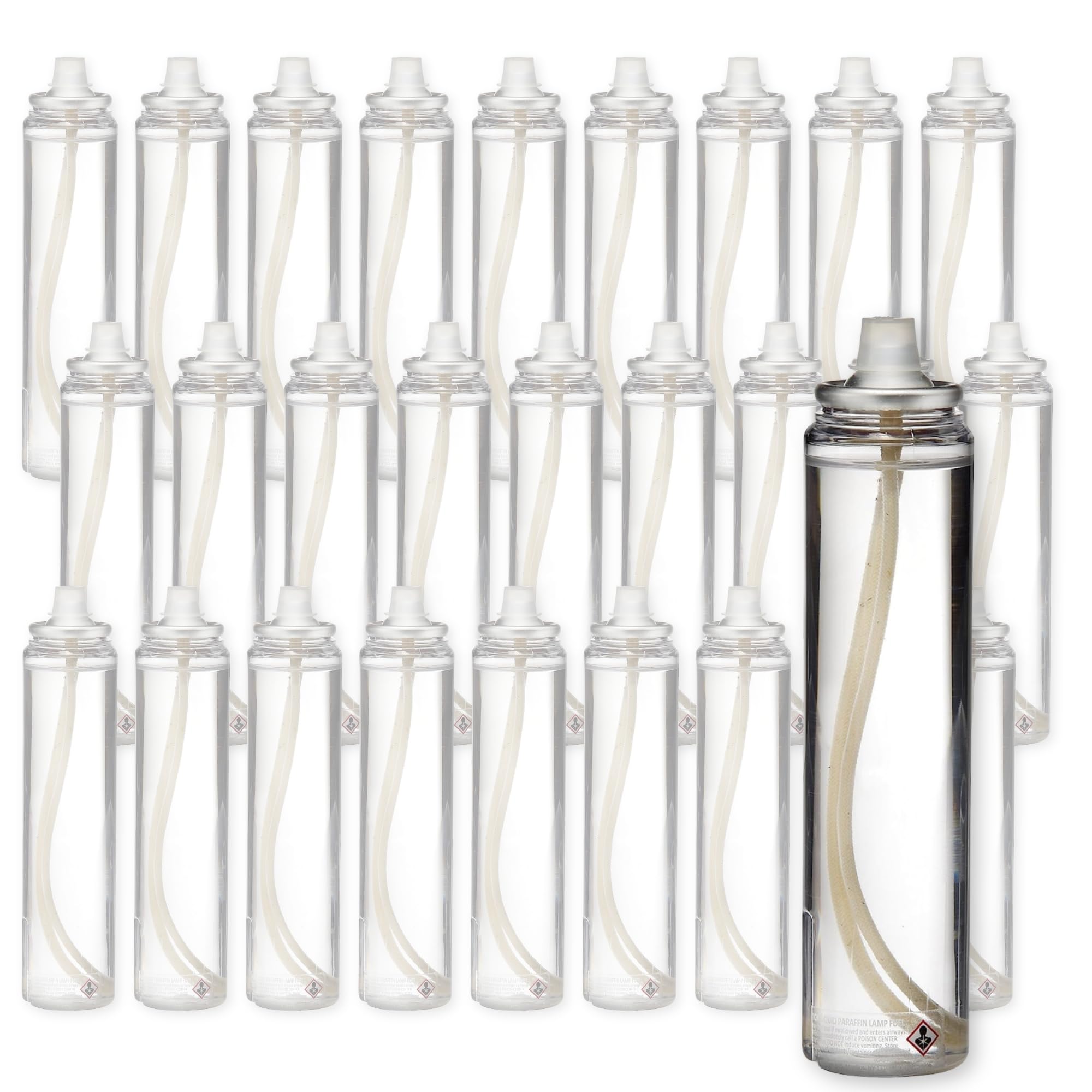 Hollowick Disposable Liquid Candles, 29 Hour, Tall Slender, for Use in Glass Votive Tealight Lamp Holders, Restaurant Wedding Ta