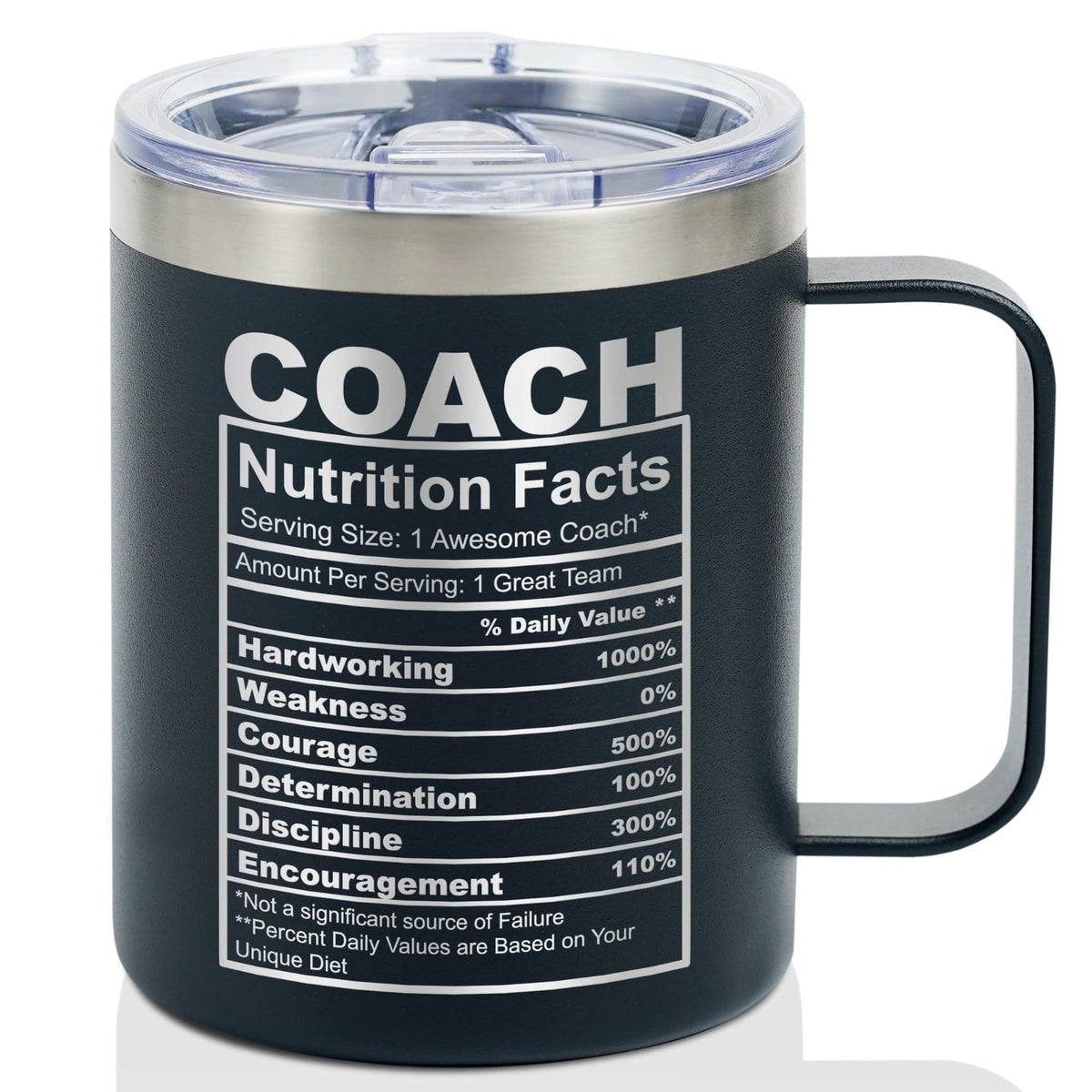 Onebttl Coach Gifts, Funny Gift Idea For Appreciation, Christmas, Birthday, 12Oz Stainless Steel Insulated Travel Coffee Mug - C