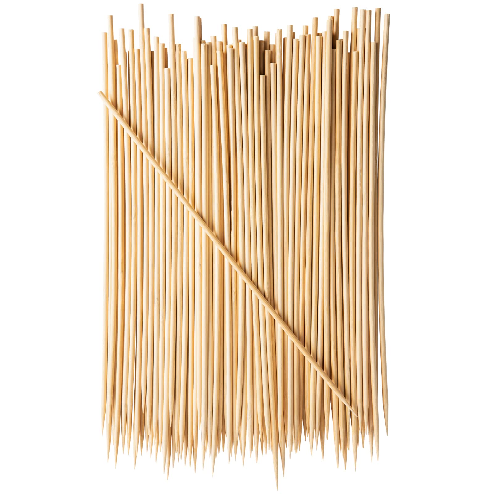 Comfy Package, 12 Inch Bamboo Wooden Skewers For Shish Kabob, Grilling, Fruits, Appetizers And Cocktails [100 Count]