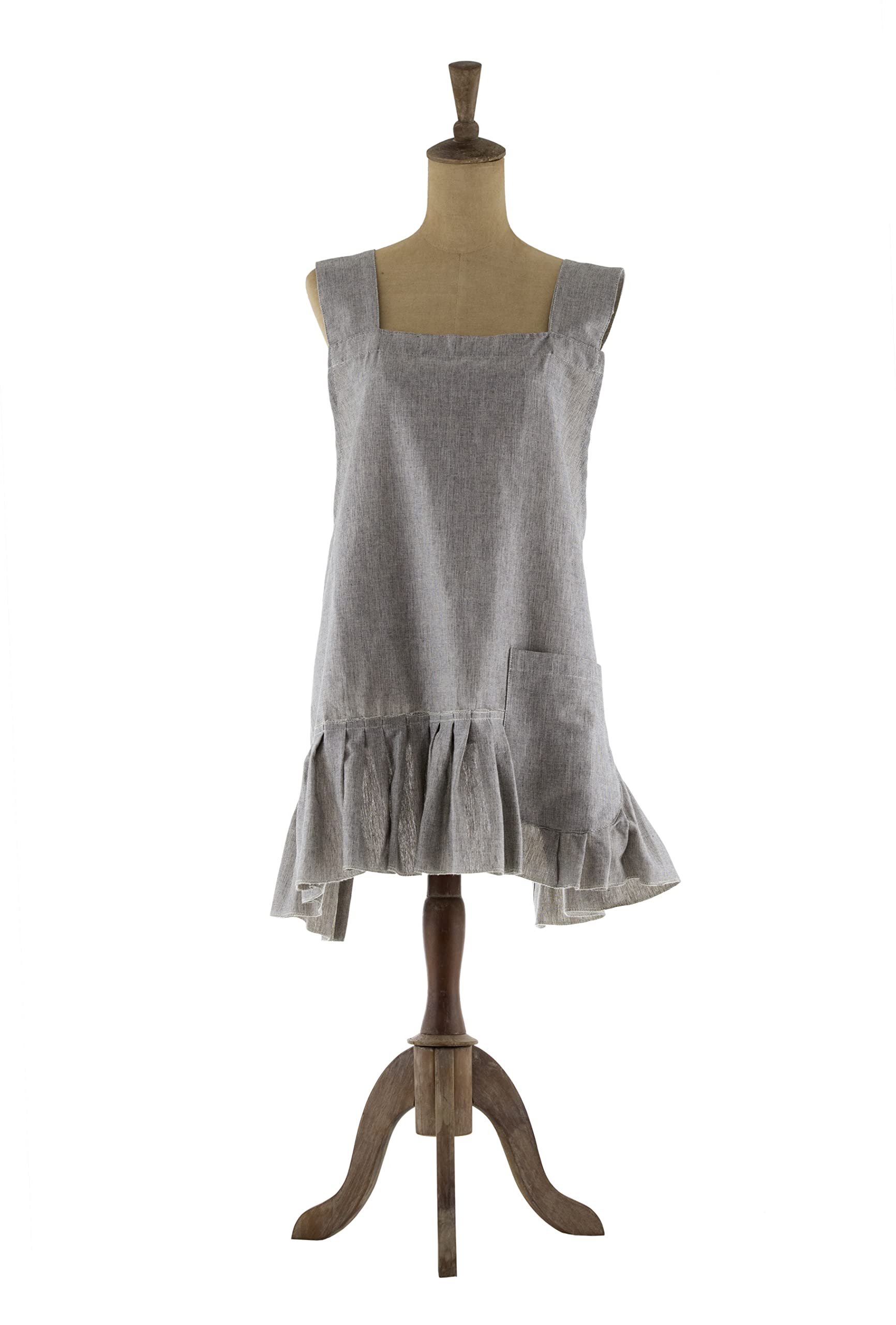 Raine & Humble Raven Houndstooth Pinafore Apron, Fits