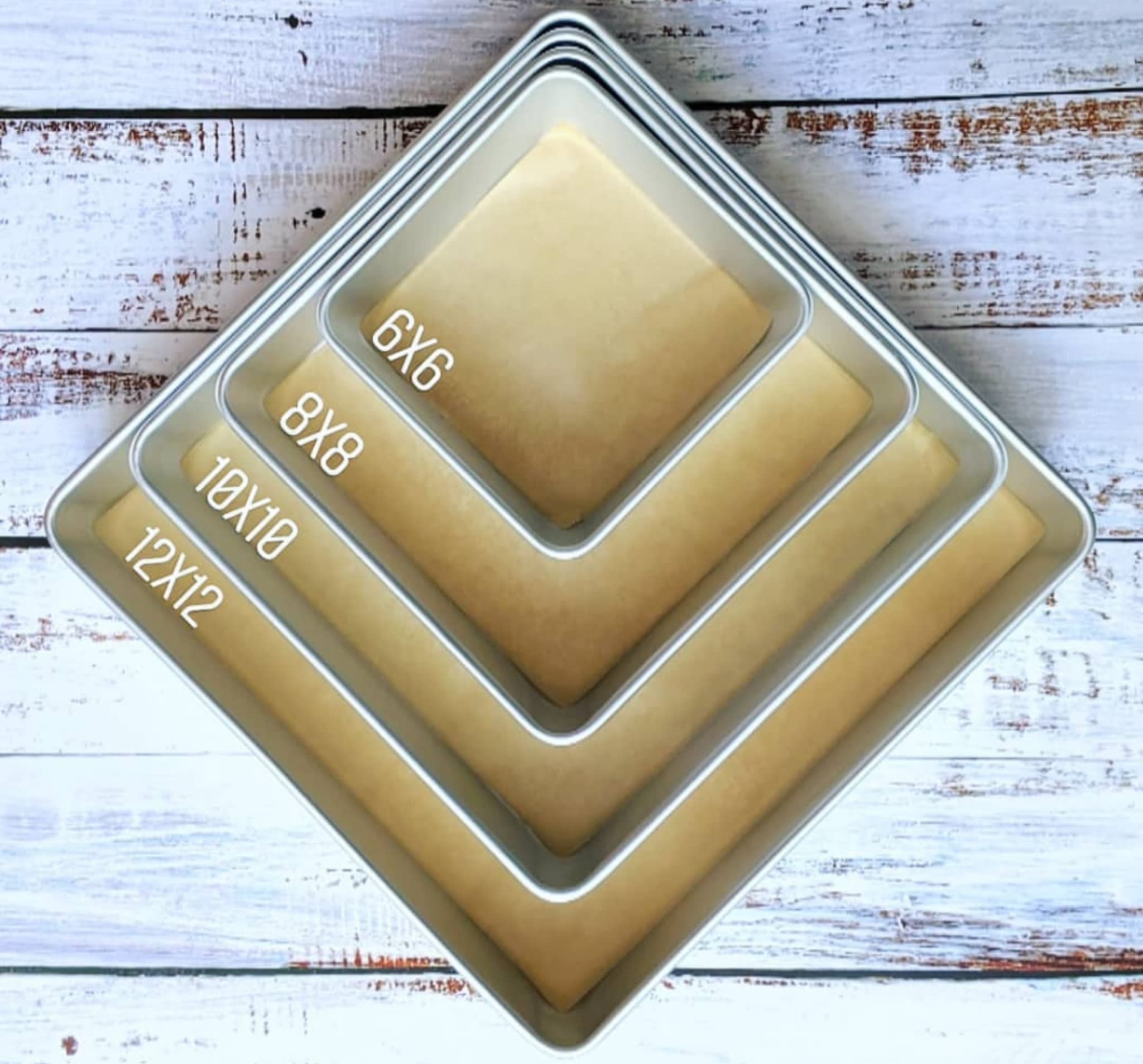 Zenlogy 8X8 Parchment Squares (200 Sheets) - Unbleached, Non-Stick, Pre-Cut Parchment Paper - Fits 8X8 Brownie Square Pans And T