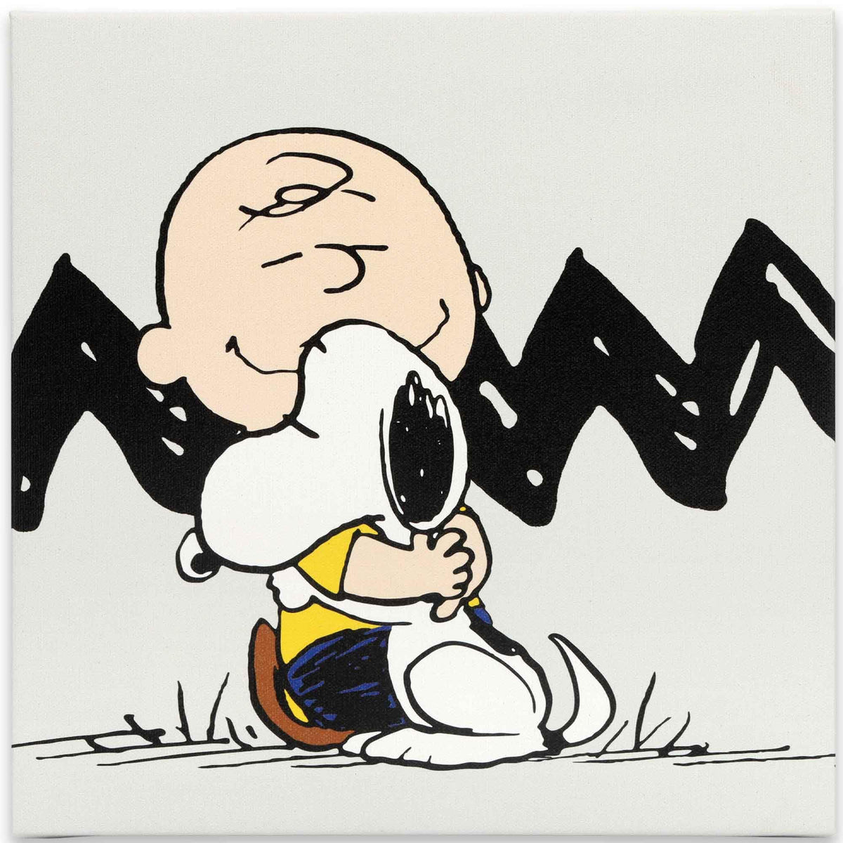 Peanuts Cursor Peanuts Charlie Brown And Snoopy Chevron Gallery Wrapped Canvas Wall D ...