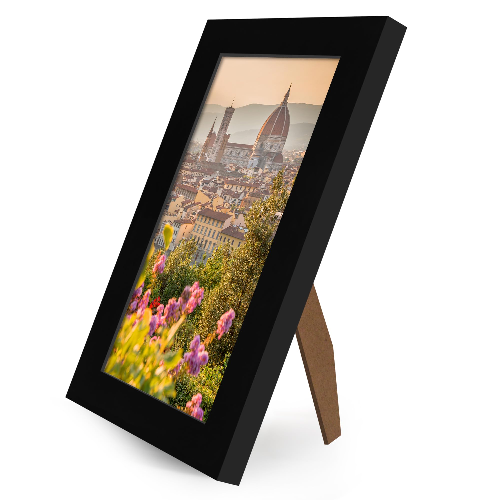 Americanflat 5.5x8.5 Picture Frame with Shatter-Resistant Glass - Signature Collection - Gallery-Style Frames Made of Engineered