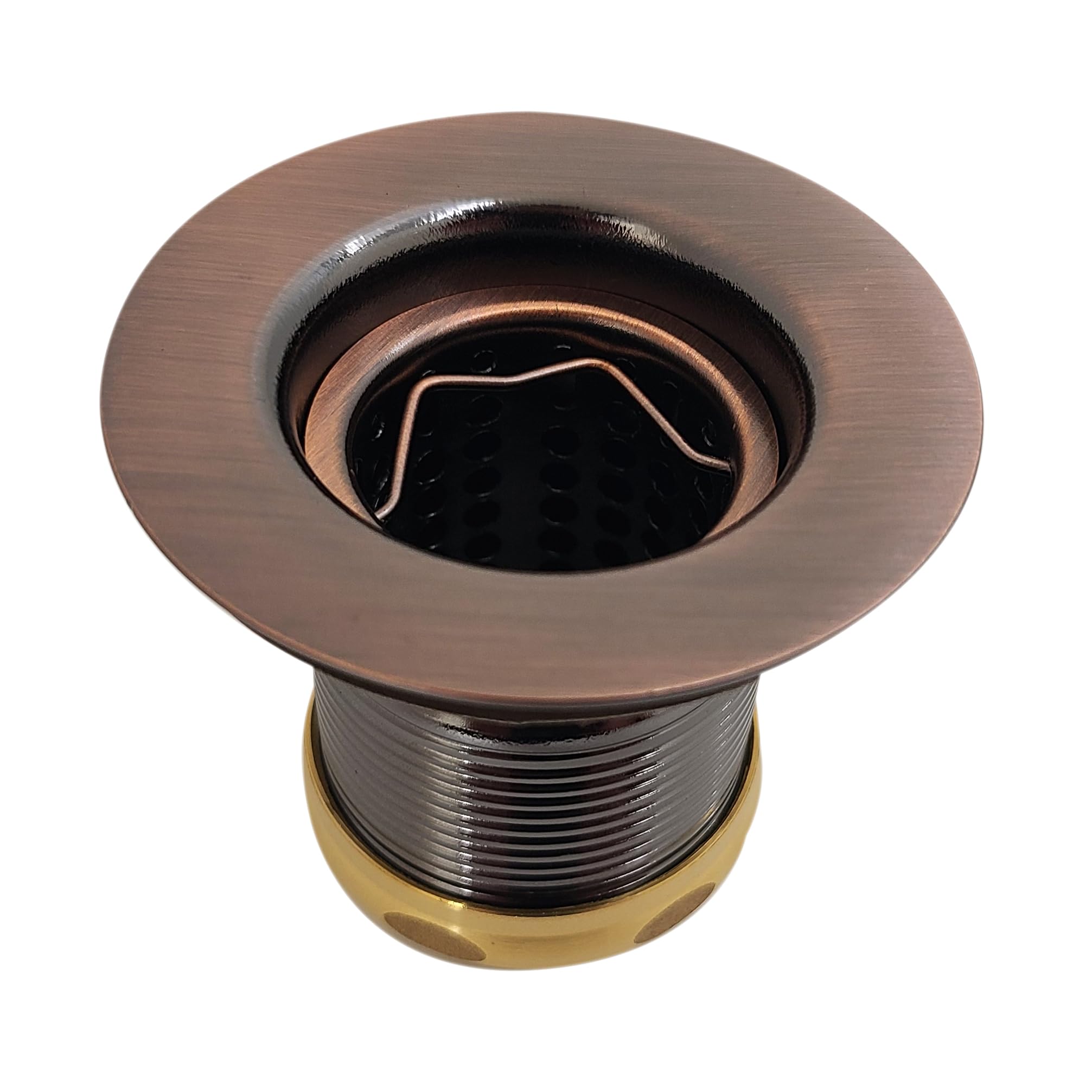 Westbrass D218-11 Junior Bar And Laundry Sink Drain Assembly With Removable Strainer Basket, 1-Pack, Antique Copper