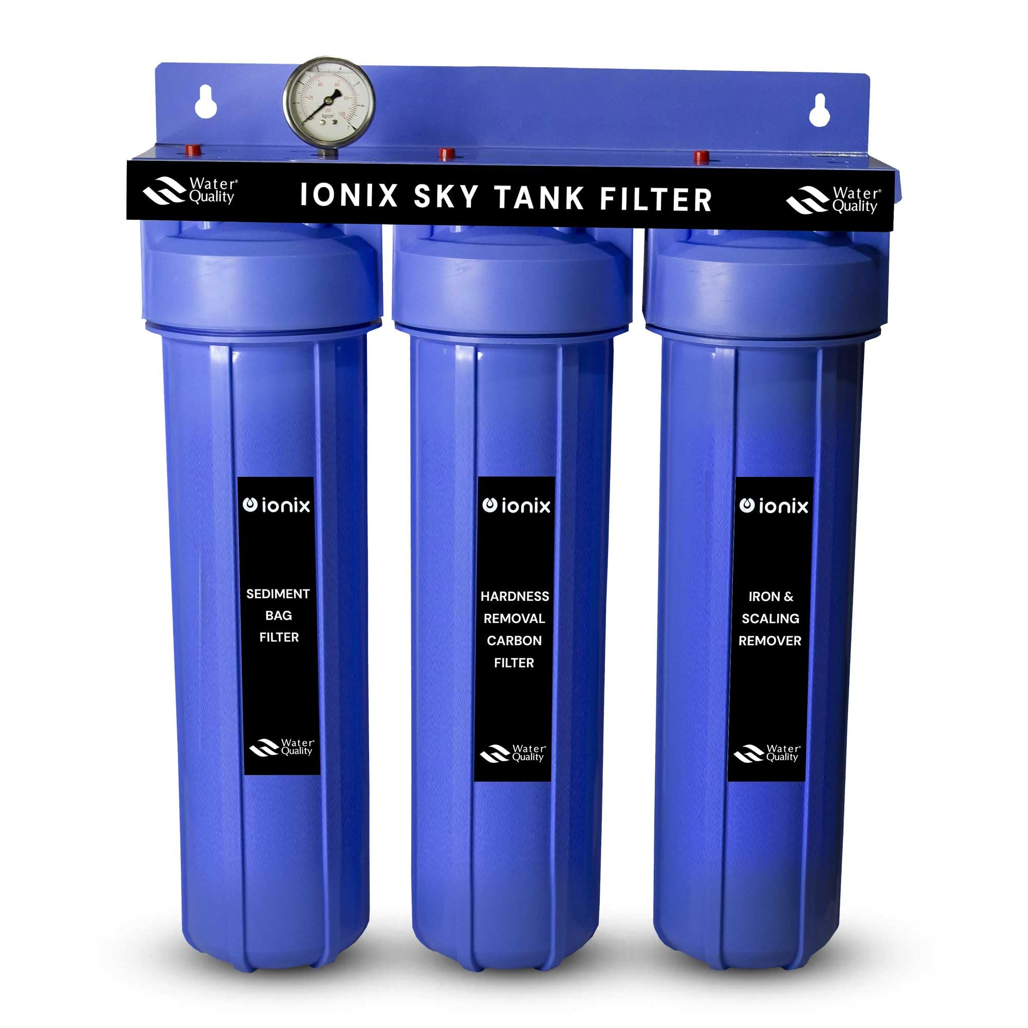 Ionix Sky Tank Water Softener For Home| High Pressure Saltless Purifiere With Sediment Filter | German Quality Whole House Water