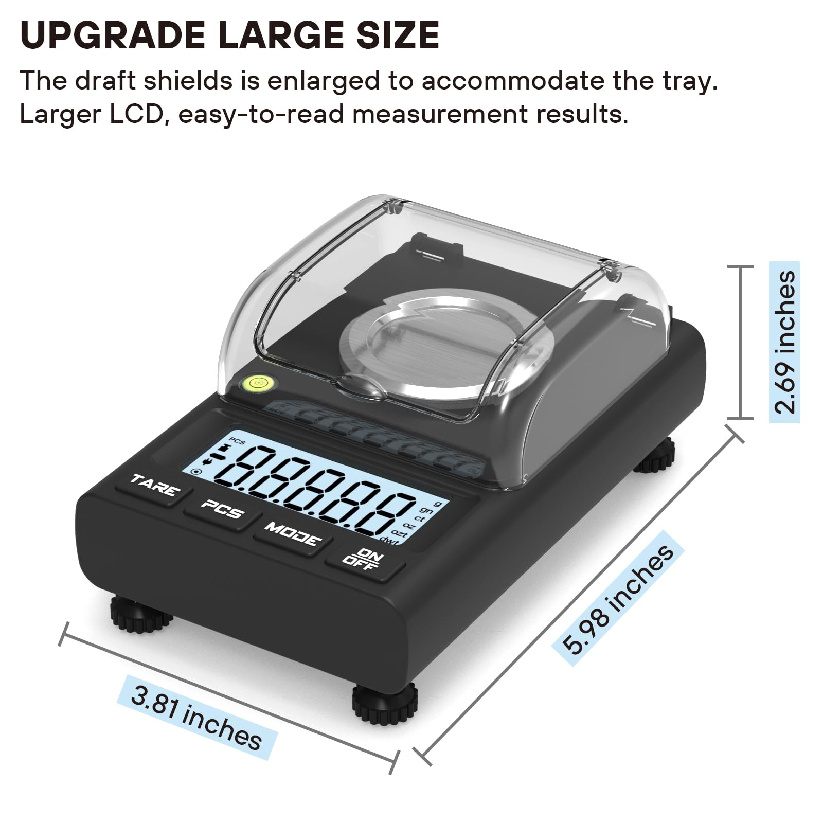 Weightman Milligram Scale 100G X 0.001G, Mg Scale With 50G Calibration Weight And Accessories, Powder Scale For Reloading