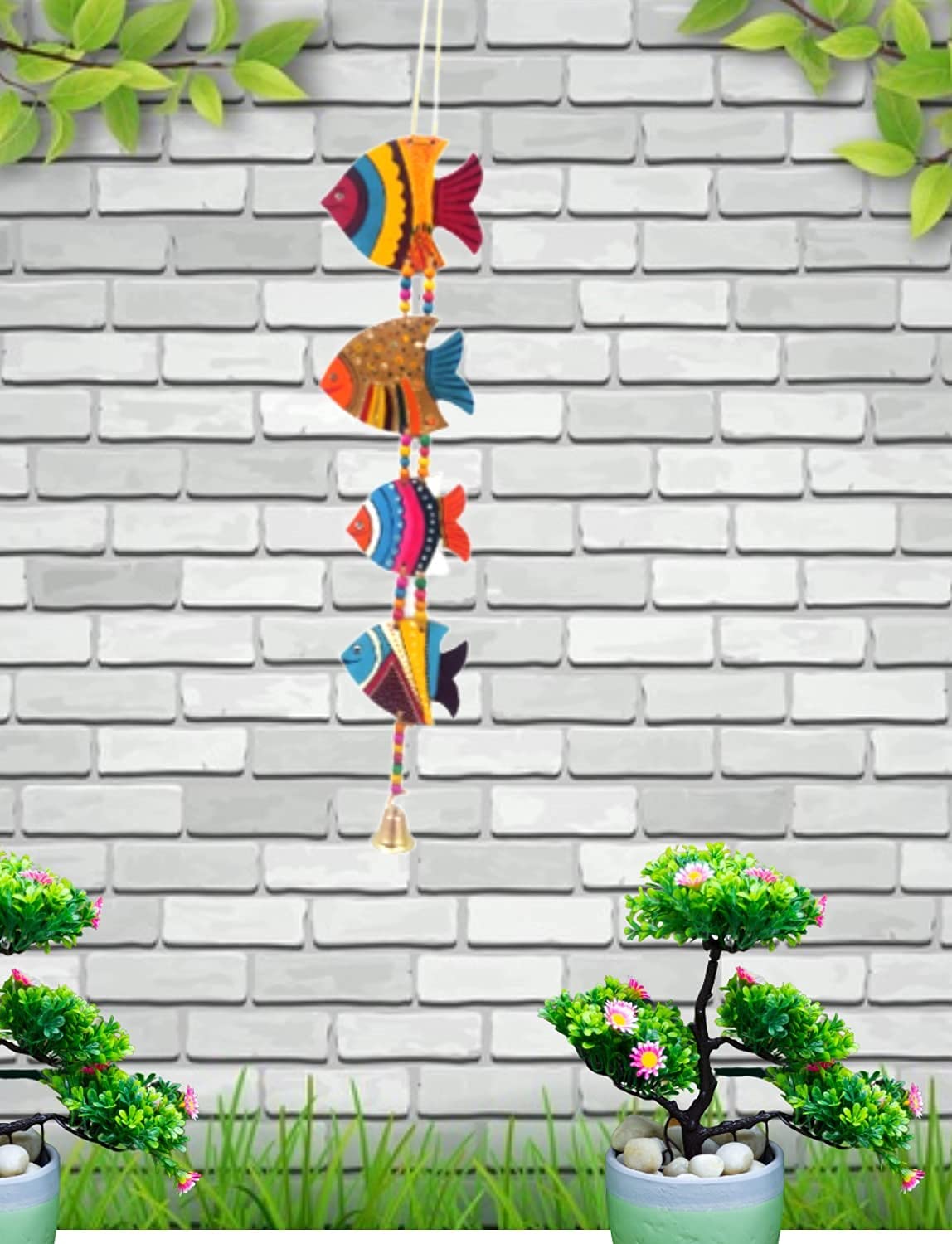 Khadgatta Handicrafts Fish Door Hanging Toran Latkan Decorative Room Office Wall Decoration Decorative Wall Hanging Items For Ro