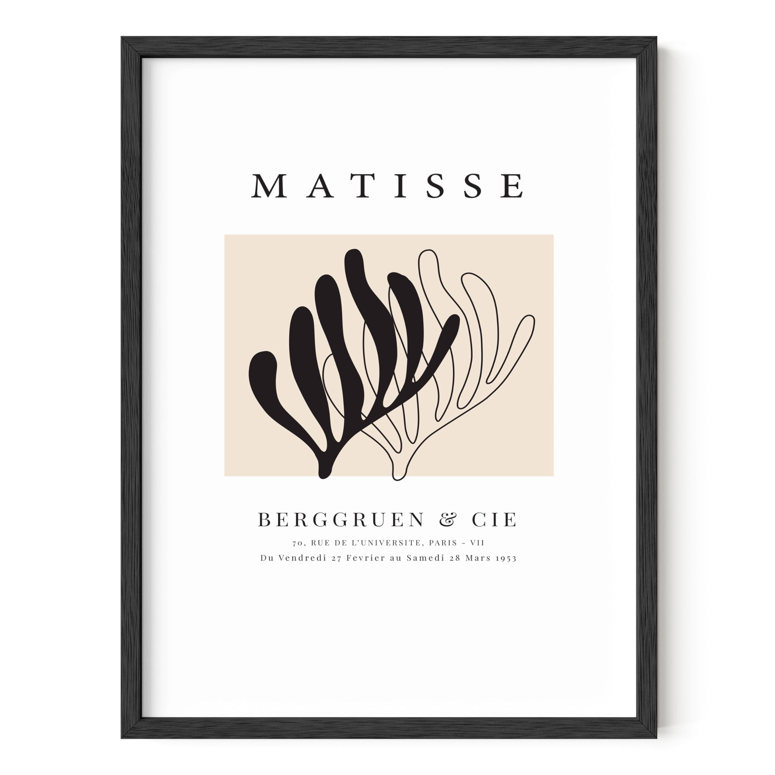 Henri Matisse Prints And Posters - By Haus And Hues | Matisse Paper Cutouts And Art Exhibition Poster Matisse Poster Prints Mati