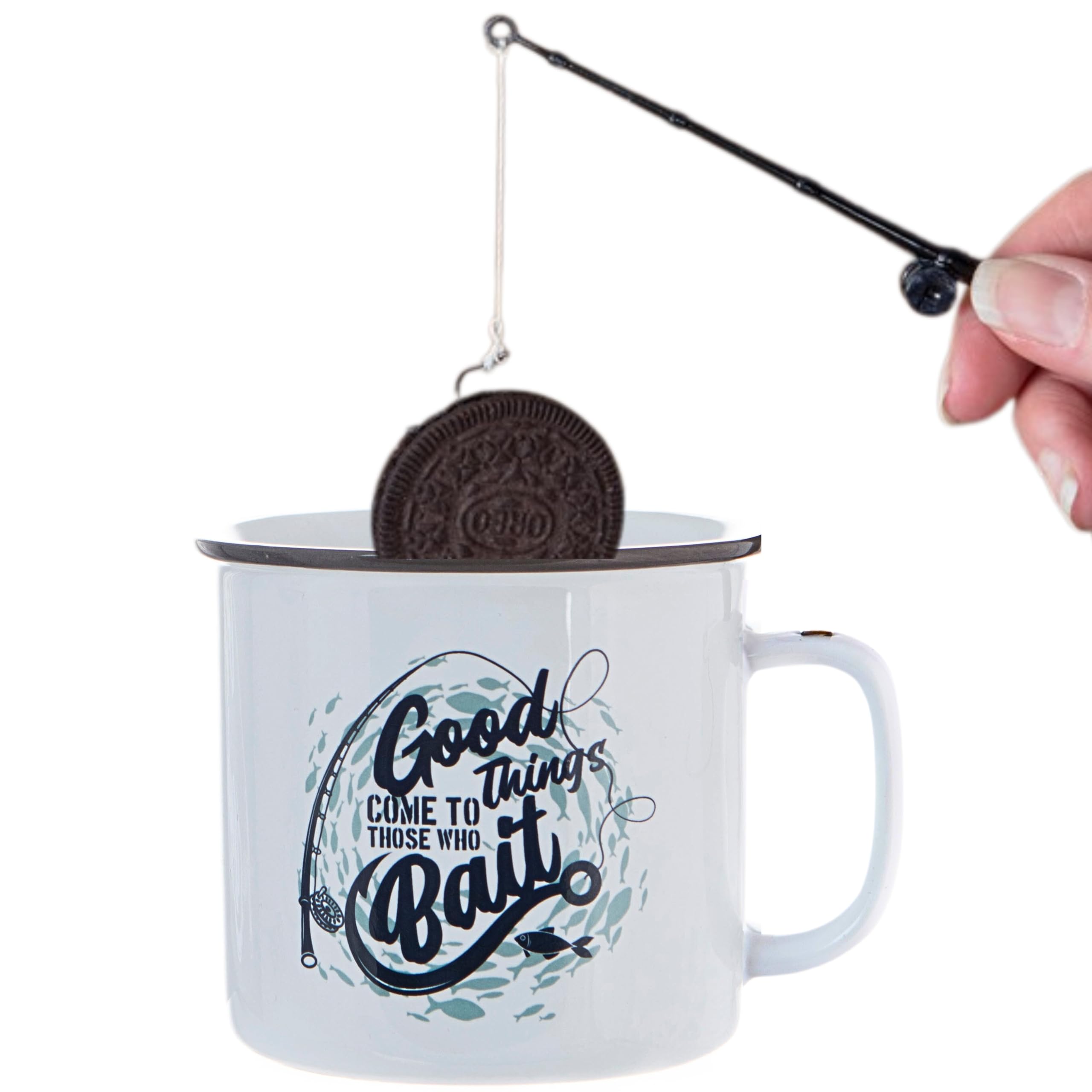 Boxer Gifts Good Things Come to Those Who Bait Mug - Funny Fishing Gifts for Men On Birthday Or Christmas | Comes with a Joke 