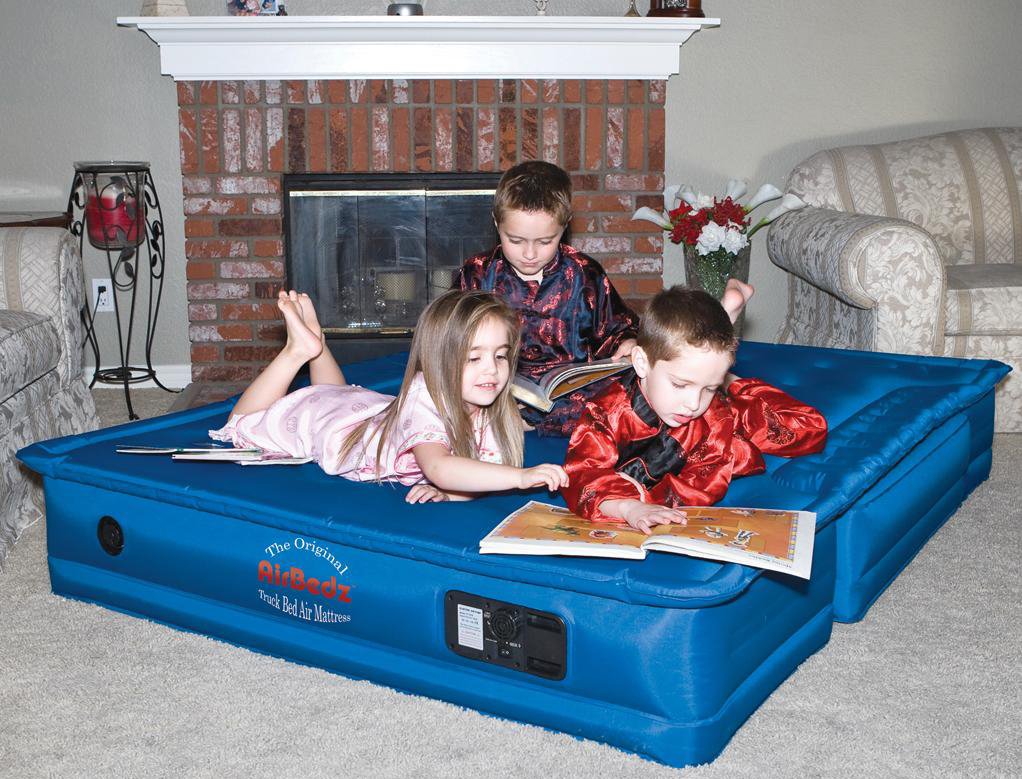 Pittman Outdoors Ppi 104 Airbedz Original Truck Bed Air Mattress For 5'5'' To 5'8'' Full Size Short Truck Beds, Blue