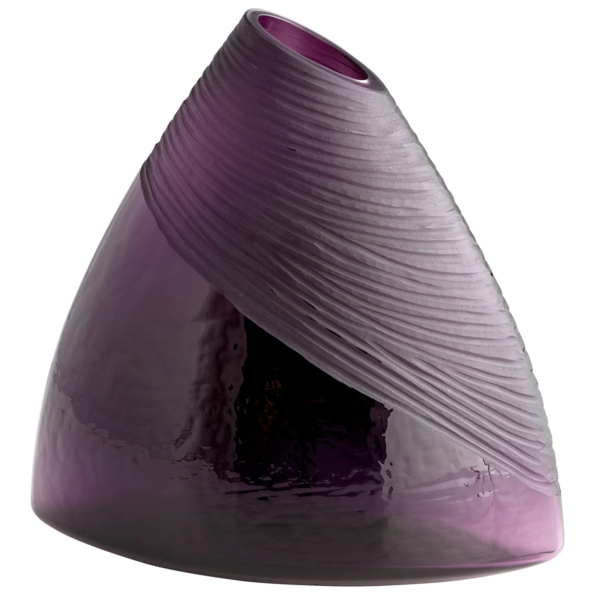 Cyan Design 07336 Mount Amethyst Vase, Small, Purple