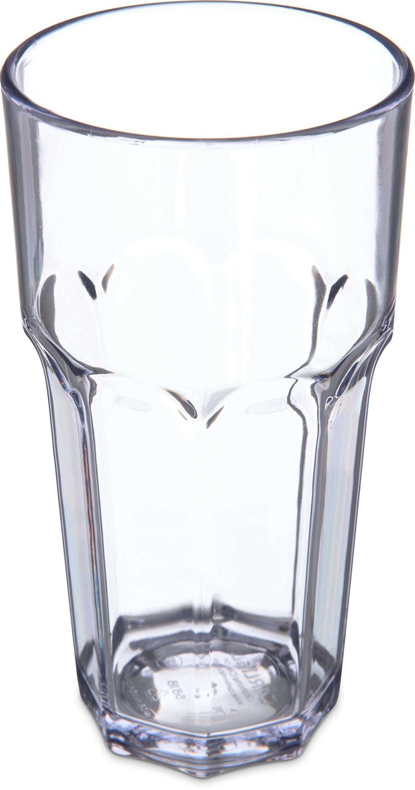 Carlisle FoodService Products Louis Tall Tumbler for Restaurants, Catering, Kitchens, Plastic, 18 Ounces, Clear, (Pack of 24)