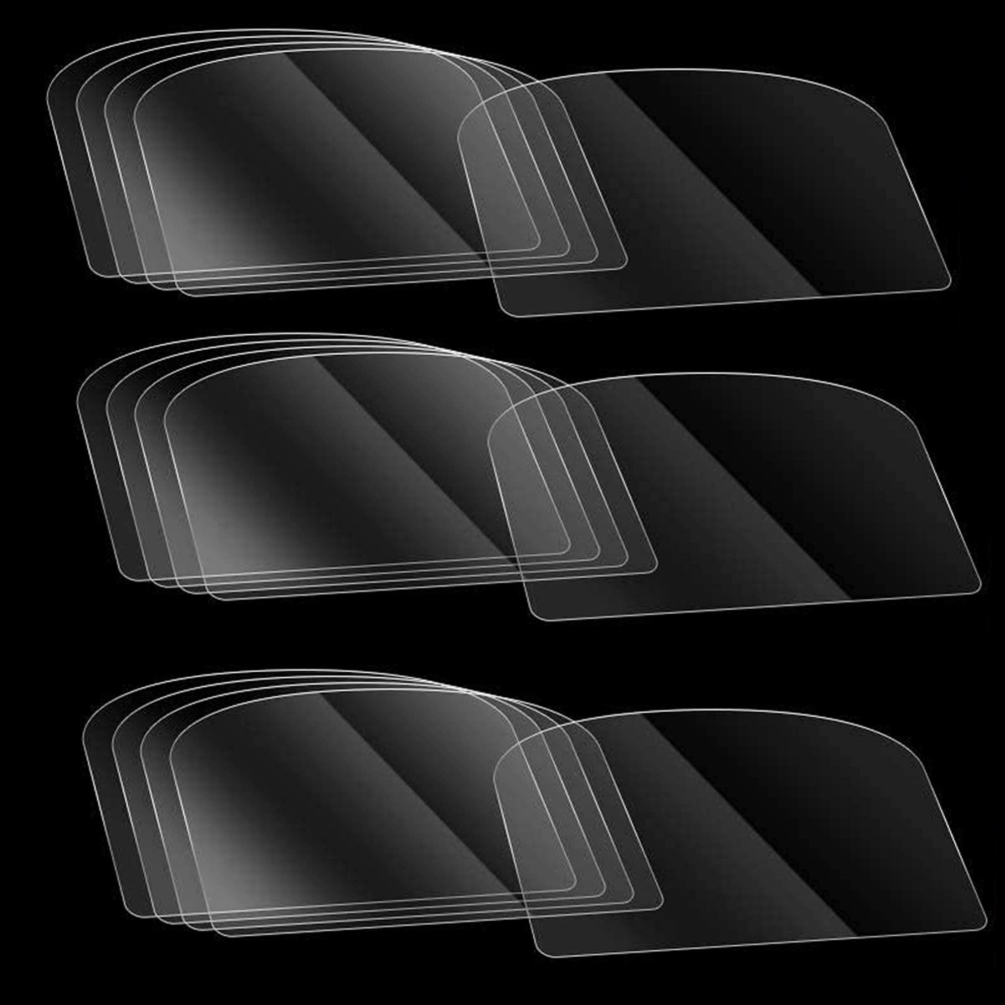 Woohome 6 Pcs Acrylic Cake Scraper Decorating Transparent Cake Cream Scraper Clear Icing Comb Contour Decorating Set For Bread P