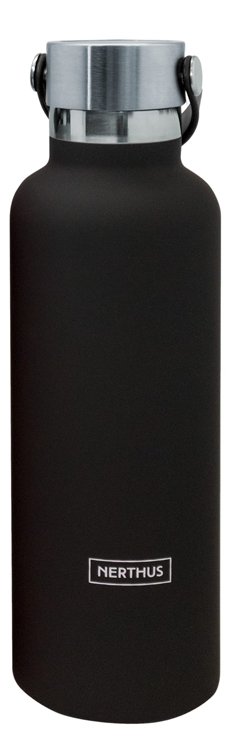 NERTHUS Bottle Thermos Cap Double Wall Handle for Hot and Cold Stainless Steel Coral Design 750 ml BPA Free, 18/8