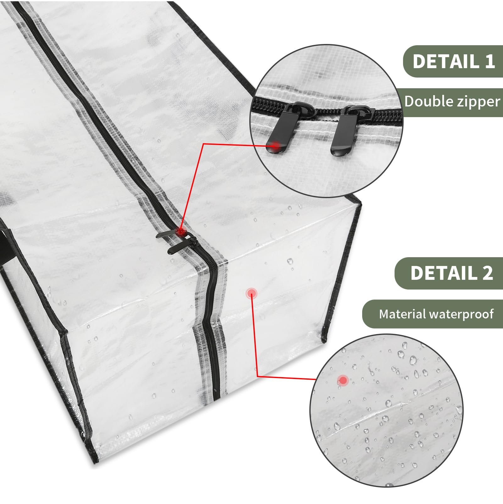 4 Pack Heavy Duty Clear Moving Bags, Large Clear Storage Bags For College Dorm Room Essentials, Alternative To Moving Boxes, Com