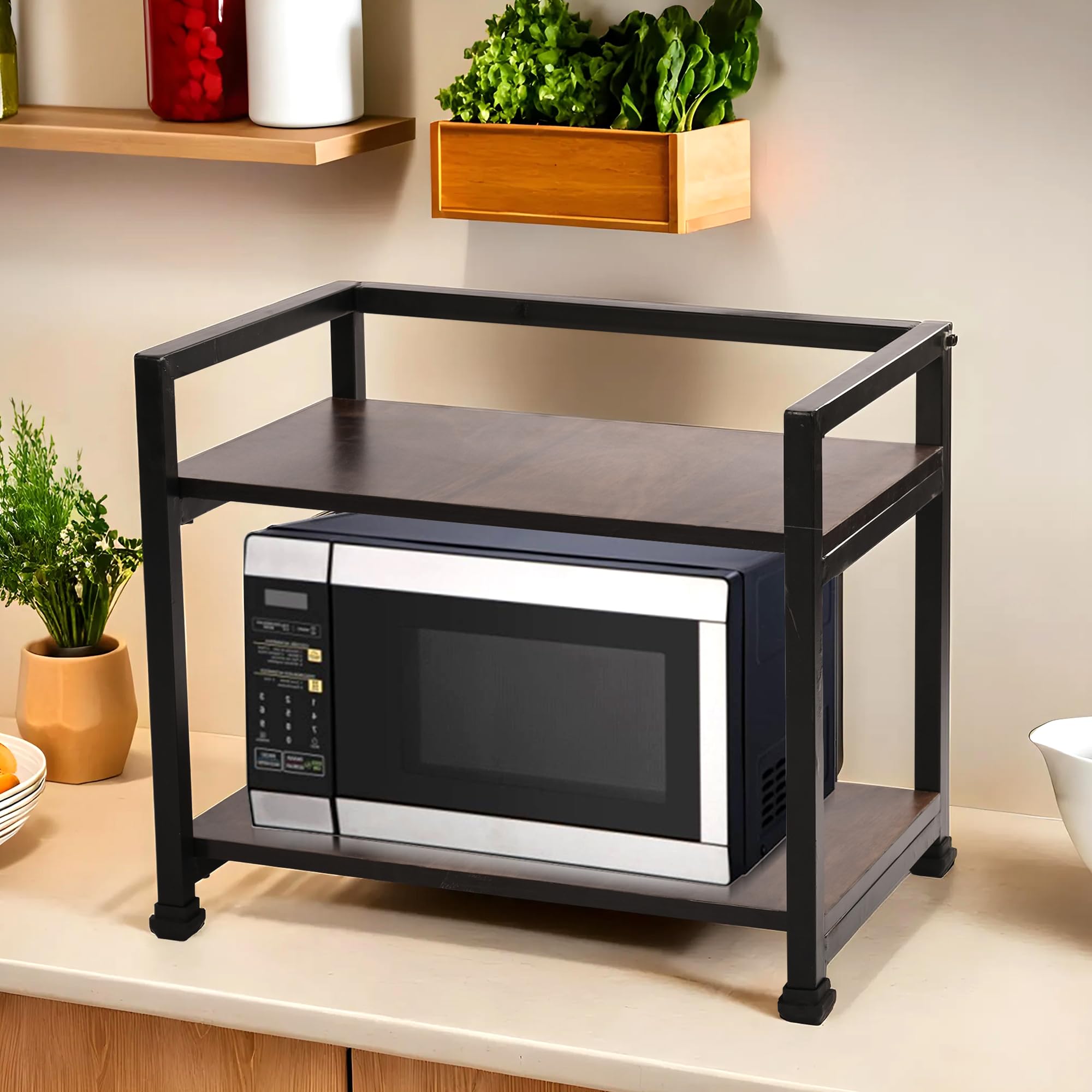 Homestic Microwave Stand | Oven Stand For Kitchen | Table For Microwave Oven | Air Fryer Rack | Mixie Stand For Kitchen Platform