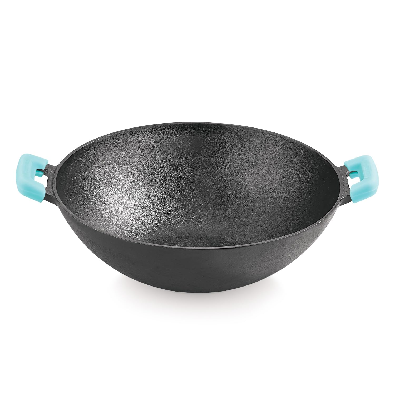 Bergner Eco Cast Iron 24Cm (2.8L) Kadai For Healthy Cooking Preseasoned Even Heat Distributor Retains Heat To Enhance Flavor Com