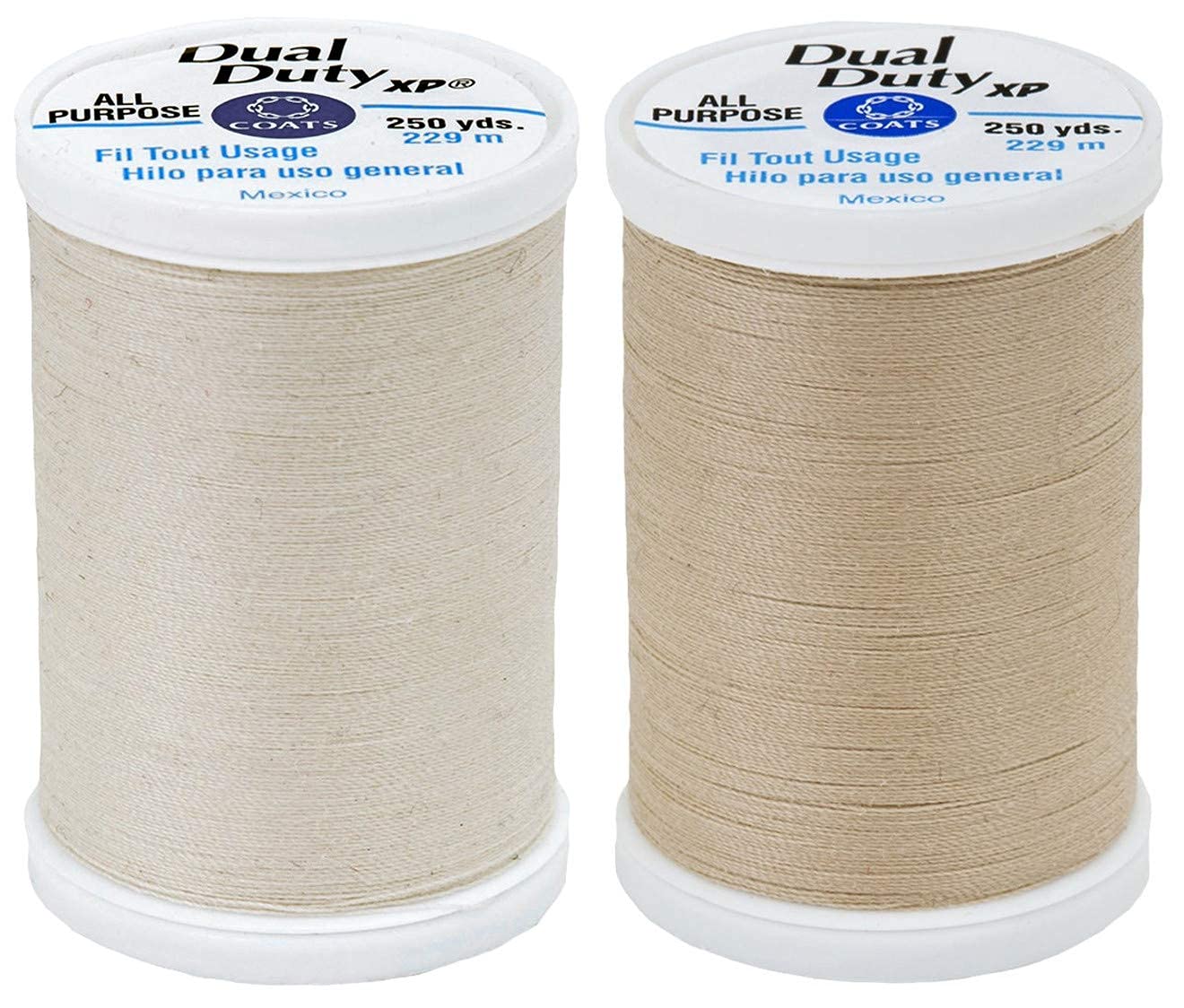 Coats Natural  Buff Bundle - Dual Duty Xp General Purpose Thread 250 Yards Each