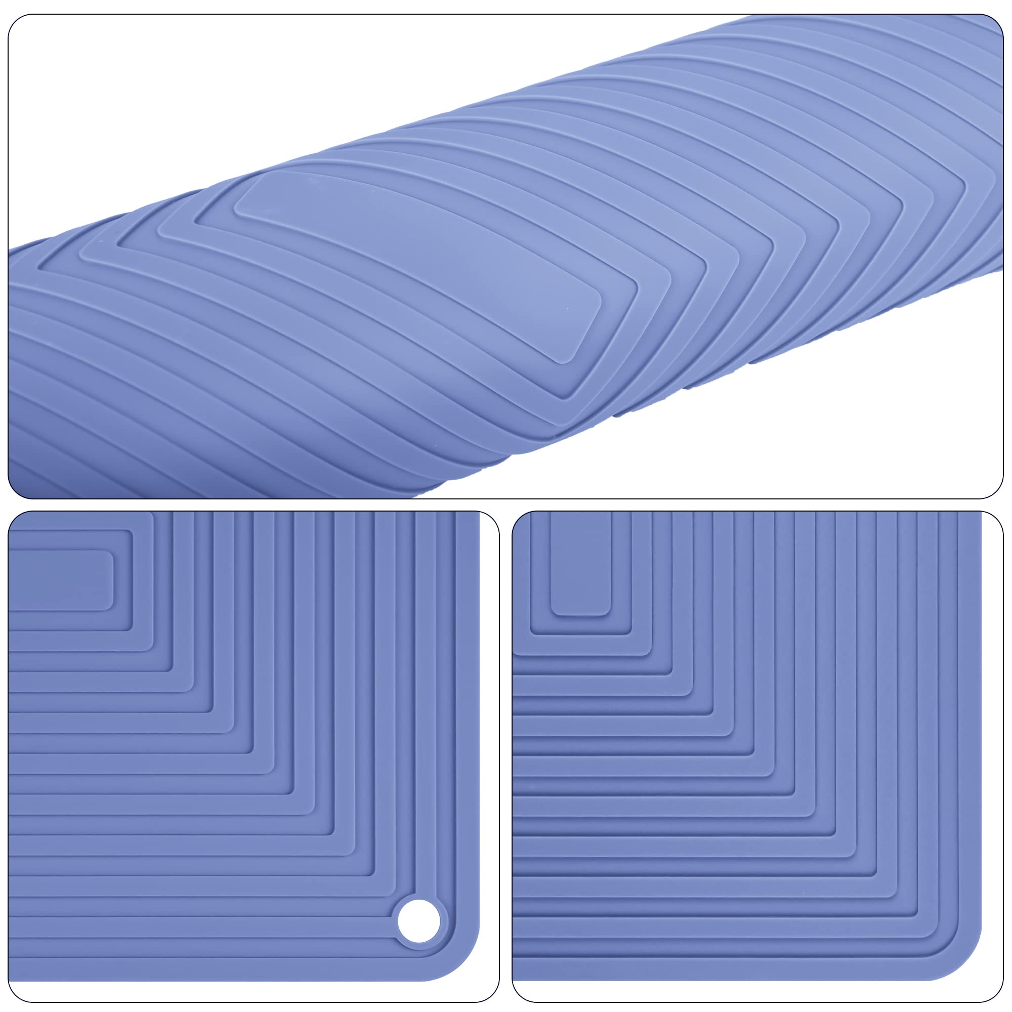 Smithcraft Silicone Trivets For Hot Dishes, Pots And Pans, Blue Hot Pads For Counter, Multi-Purpose Hot Pads For Kitchen, Versat