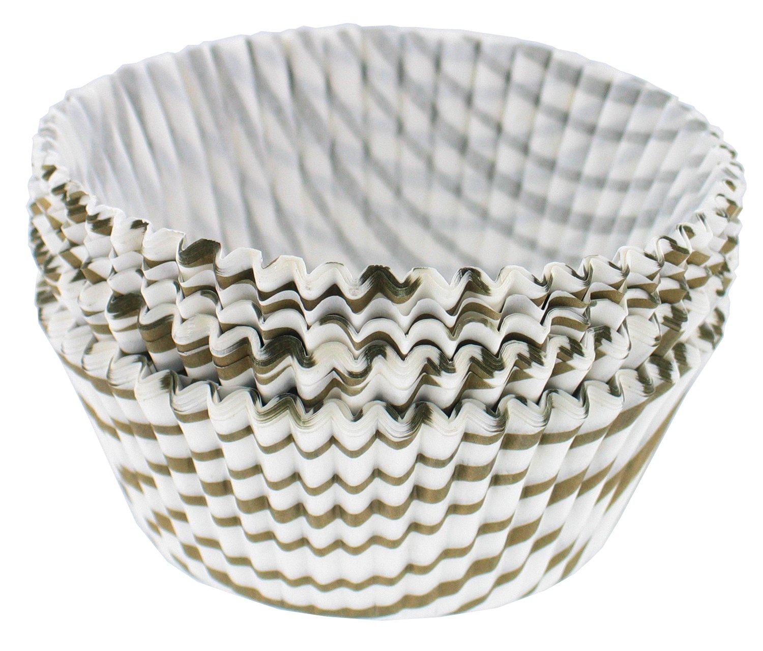 Norpro Muffin Gold Swirl Cups, 75-Pack